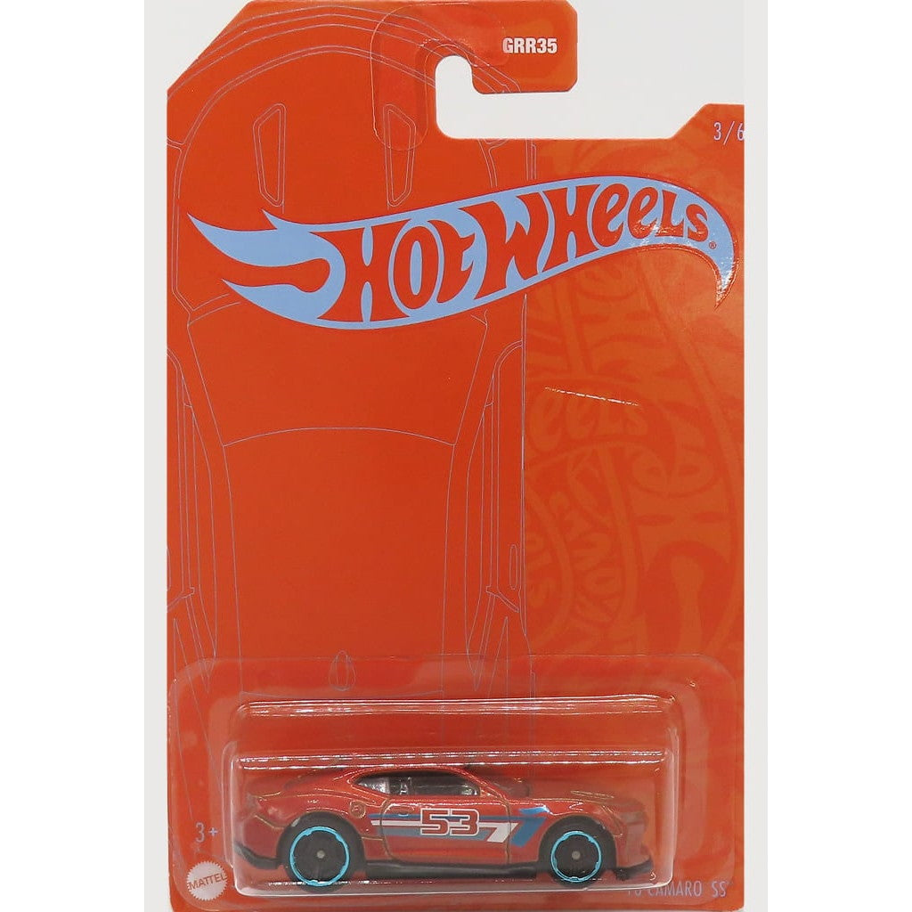 【中古即納】[MDL] Hot Wheels 1/64 '68 CAMARO SS #53(オレンジ) 完成品 ミニカー(GRR18) マテル(19991231)