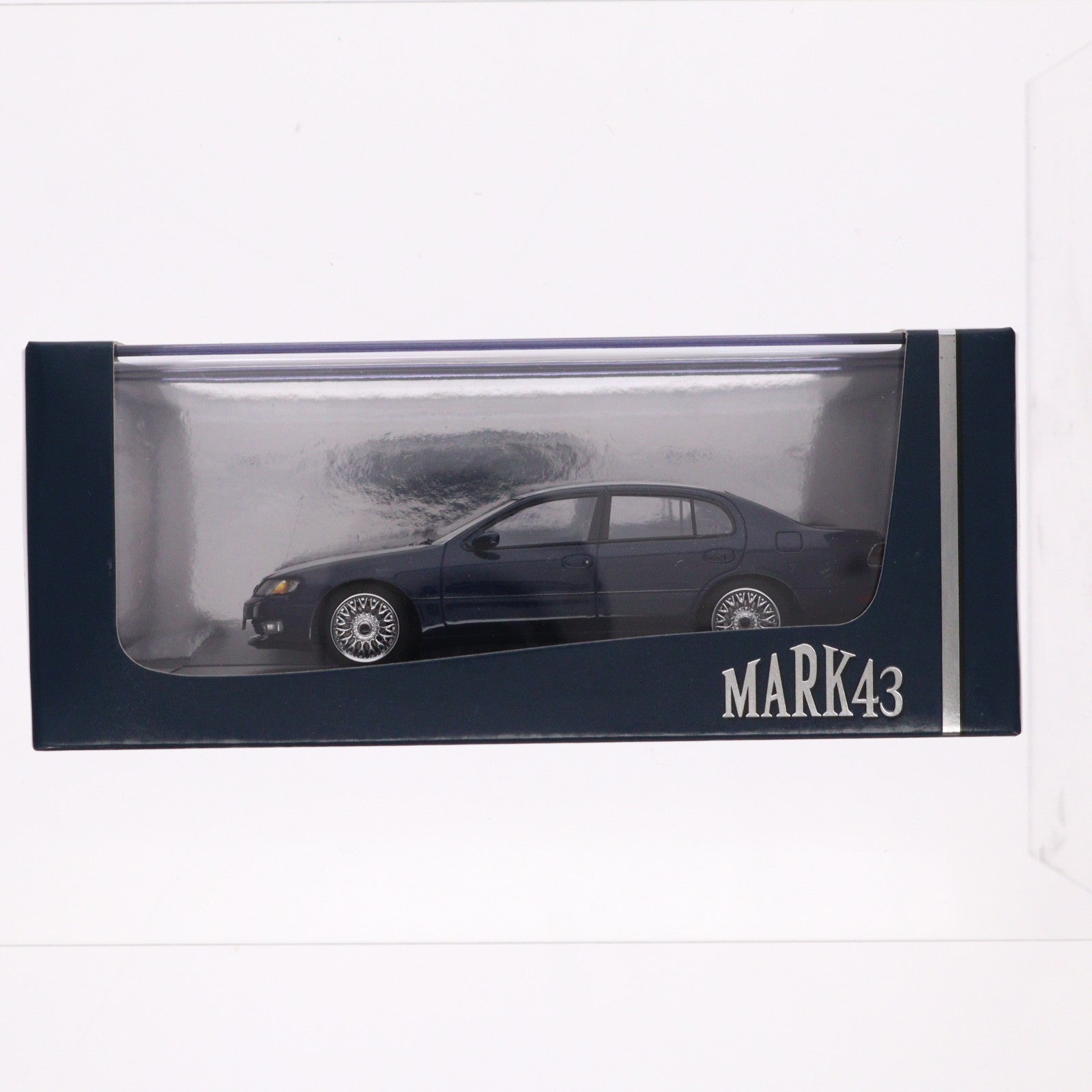 【中古即納】[MDL] 1/43 トヨタ アリスト 3.0V JZS147 カスタムバージョン(ダークブルーマイカ) 完成品 ミニカー(PM43152CBL) MARK43/ホビージャパン(20230901)