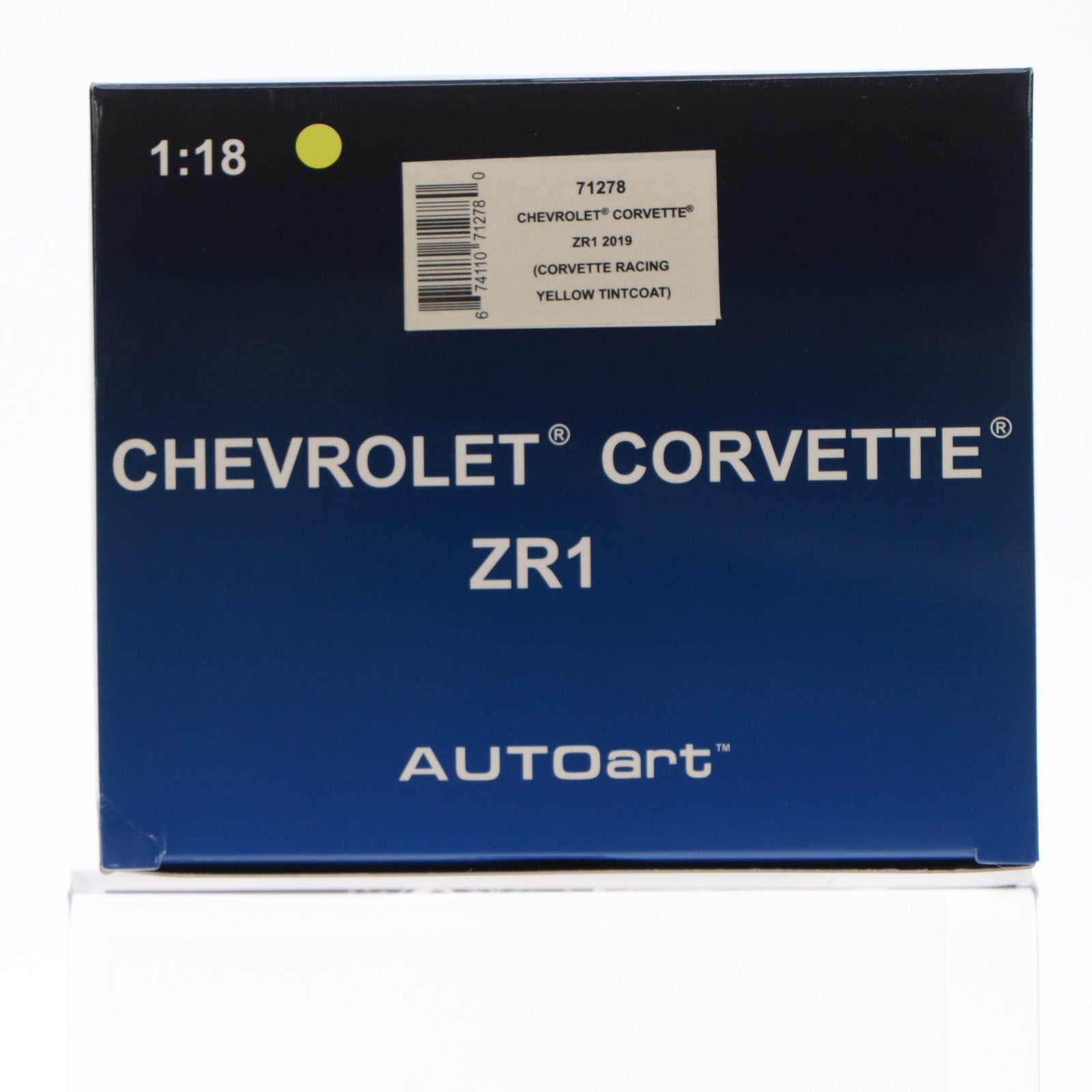 【中古即納】[MDL] オートアート・コンポジットモデルシリーズ 1/18 シボレー コルベット (C7) ZR1(イエロー) 完成品 ミニカー(71278) AUTOart(オートアート)(20240519)