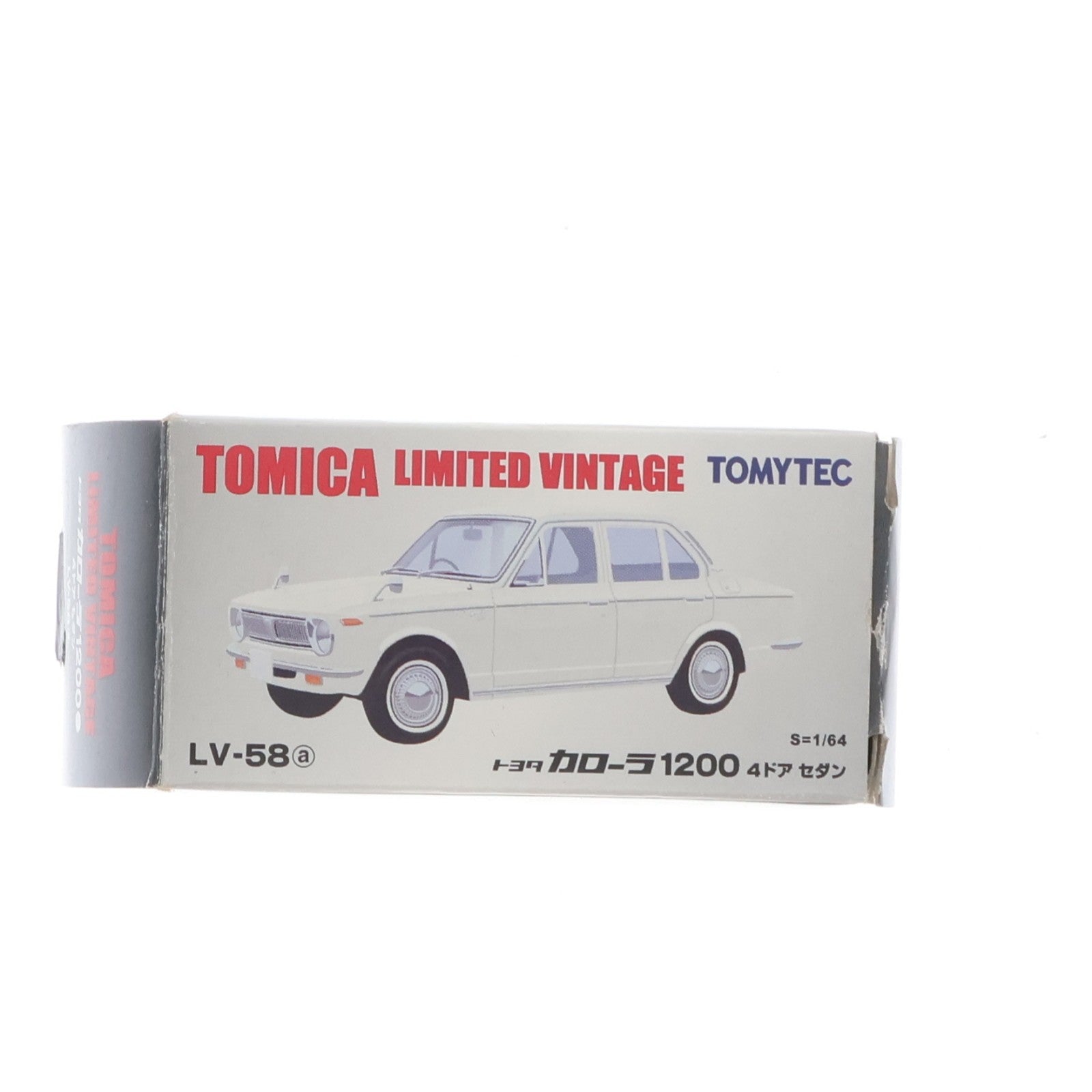 【中古即納】[MDL] トミカリミテッドヴィンテージ 1/64 TLV-58a トヨタ カローラ 1200 4ドアセダン(ホワイト) 完成品 ミニカー(214519) TOMYTEC(トミーテック)(20080331)