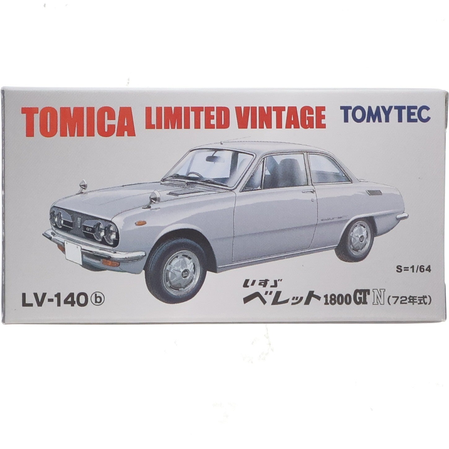 【中古即納】[MDL] トミカリミテッドヴィンテージ 1/64 TLV-140b いすず ベレット 1800GTN 72年式(シルバー) 完成品 ミニカー(272182) TOMYTEC(トミーテック)(20140308)