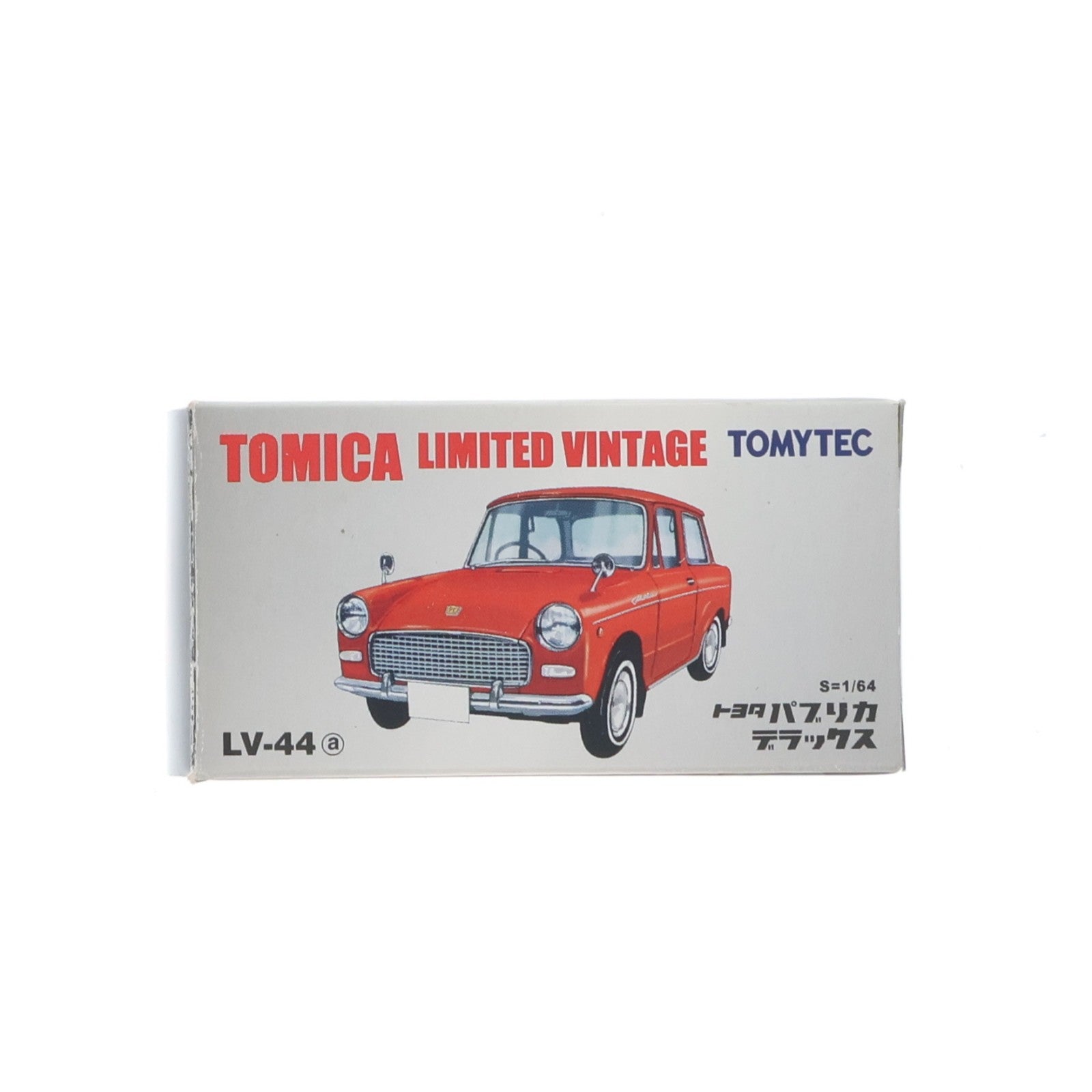 【中古即納】[MDL] トミカリミテッドヴィンテージ 1/64 TLV-44a トヨタ パブリカ デラックス(レッド) 完成品 ミニカー(212652) TOMYTEC(トミーテック)(20101231)