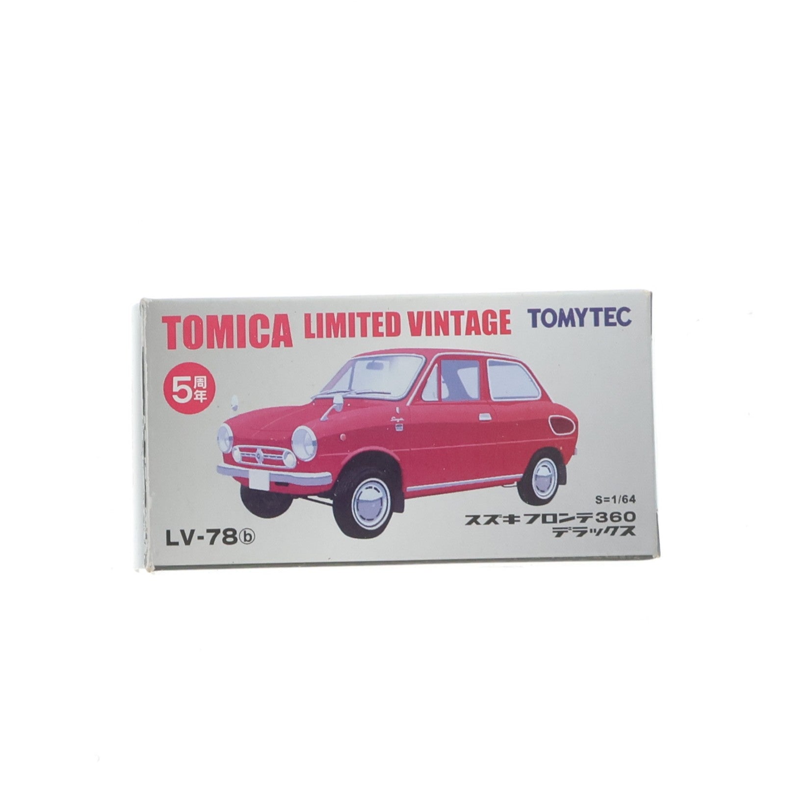 【中古即納】[MDL] トミカリミテッドヴィンテージ 1/64 TLV-78b スズキ フロンテ360デラックス(レッド) 完成品 ミニカー(221784) TOMYTEC(トミーテック)(20101231)
