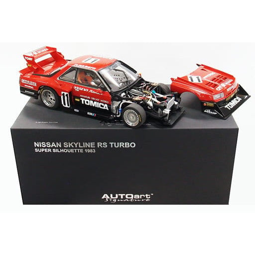 【中古即納】[MDL] Signature 1/18 NISSAN SKYLINE RS TURBO SUPER SILHOUETTE(スカイライン RSターボ スーパーシルエット) 1983 #11(レッド×ブラック) 完成品 ミニカー(88376) AUTOart(オートアート)(20090331)