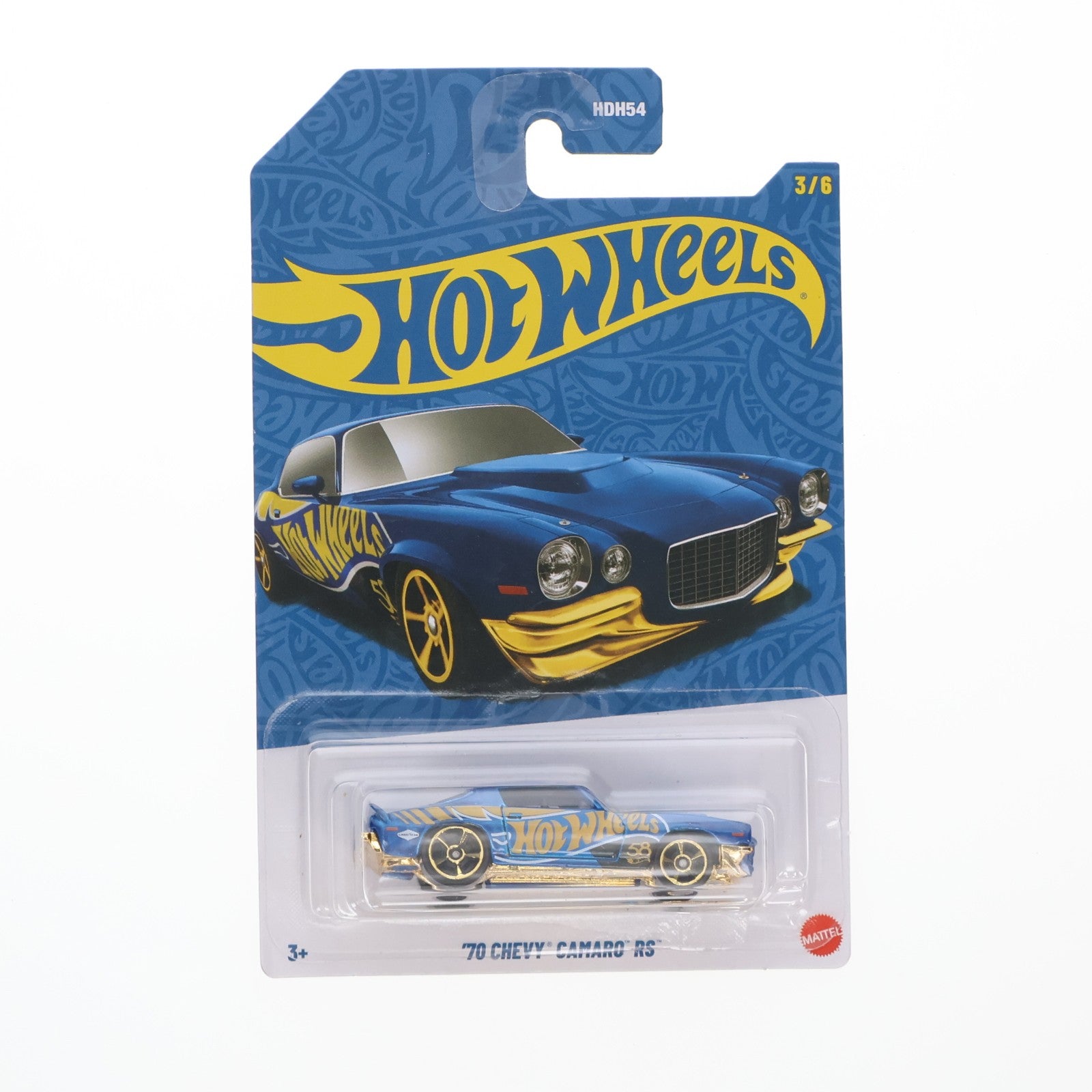 【中古即納】[MDL] ヤマダ電機限定 Hot Wheels(ホットウィール) Pearl&Chrome 58周年記念 1/64 '70 CHEVY CAMARO RS(シボレー カマロRS) 完成品 ミニカー(HDH54-JKX83-ND510) マテル(20251130)