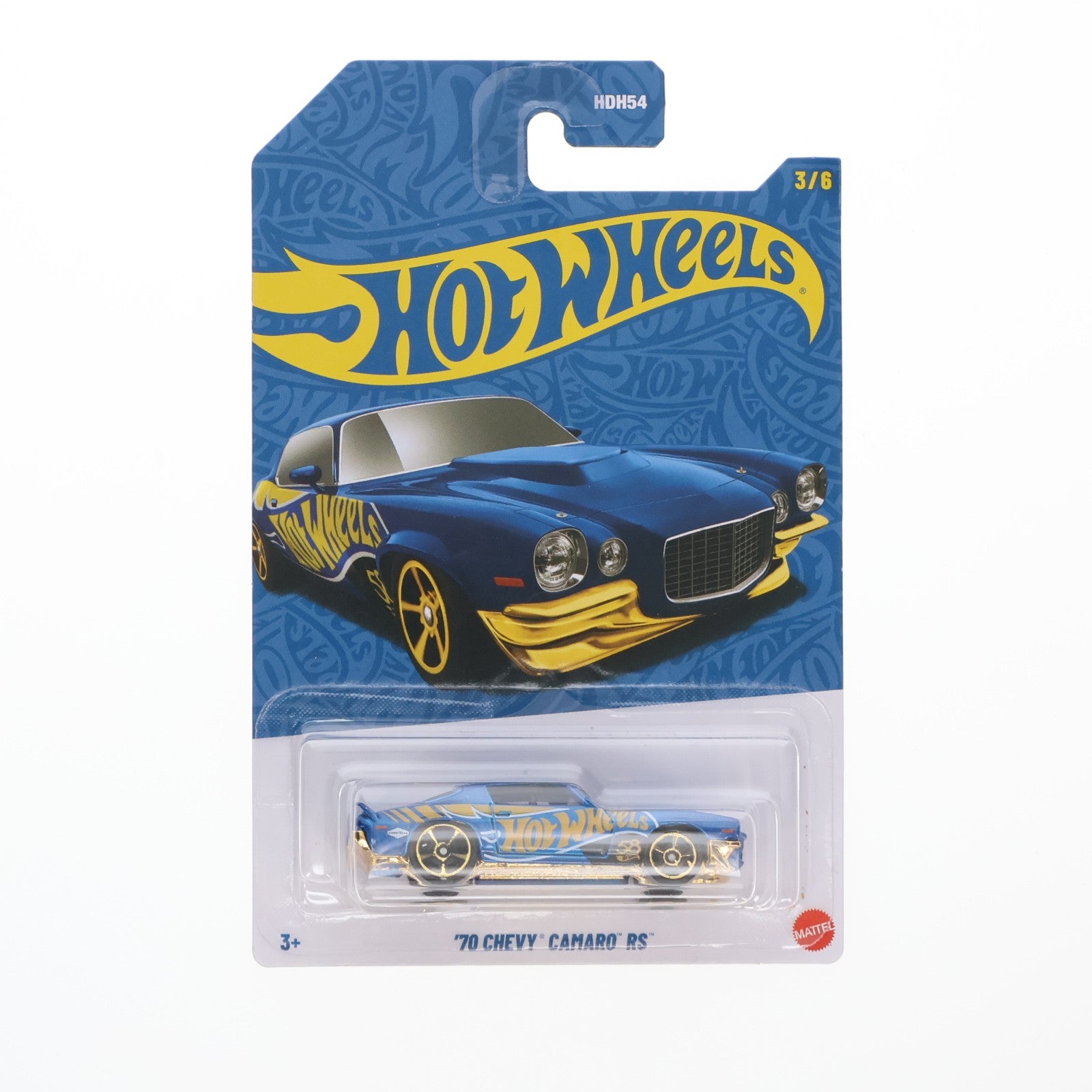 【中古即納】[MDL] ヤマダ電機限定 Hot Wheels(ホットウィール) Pearl&Chrome 58周年記念 1/64 '70 CHEVY CAMARO RS(シボレー カマロRS) 完成品 ミニカー(HDH54-JKX83-ND510) マテル(20251130)