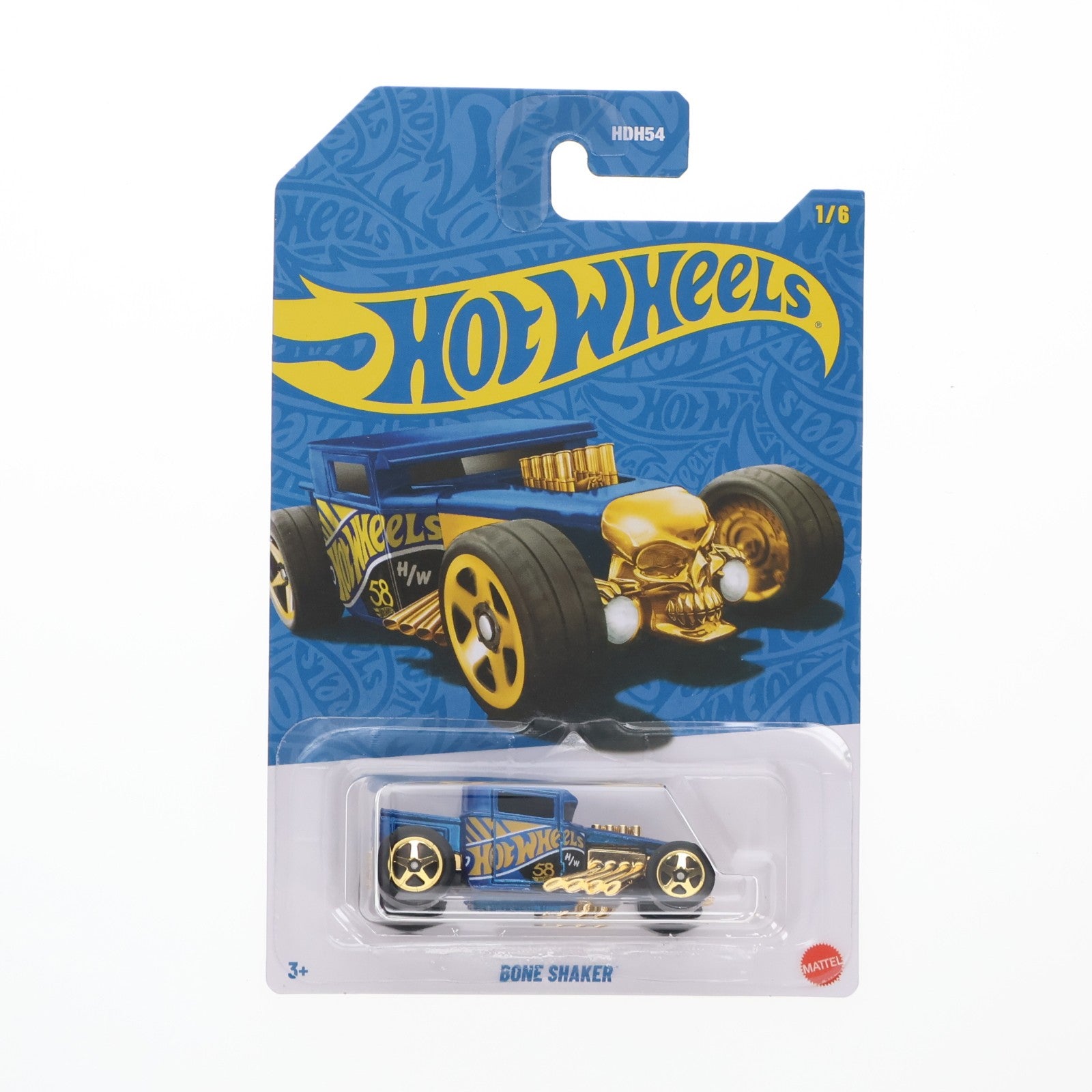 【中古即納】[MDL] ヤマダ電機限定 Hot Wheels(ホットウィール) Pearl&Chrome 58周年記念 1/64 BONE SHAKER 完成品 ミニカー(HDH54-JKX81-ND510) マテル(20251130)