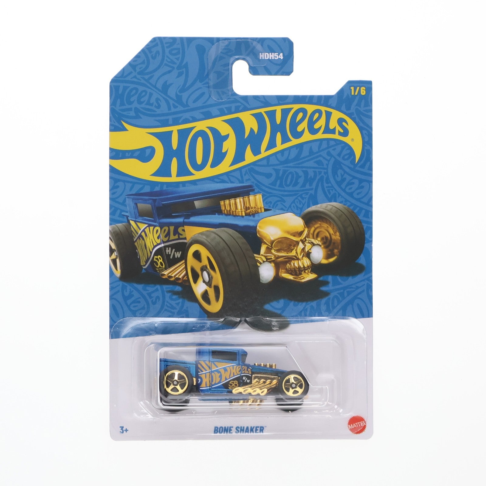 【中古即納】[MDL] ヤマダ電機限定 Hot Wheels(ホットウィール) Pearl&Chrome 58周年記念 1/64 BONE SHAKER 完成品 ミニカー(HDH54-JKX81-ND510) マテル(20251130)