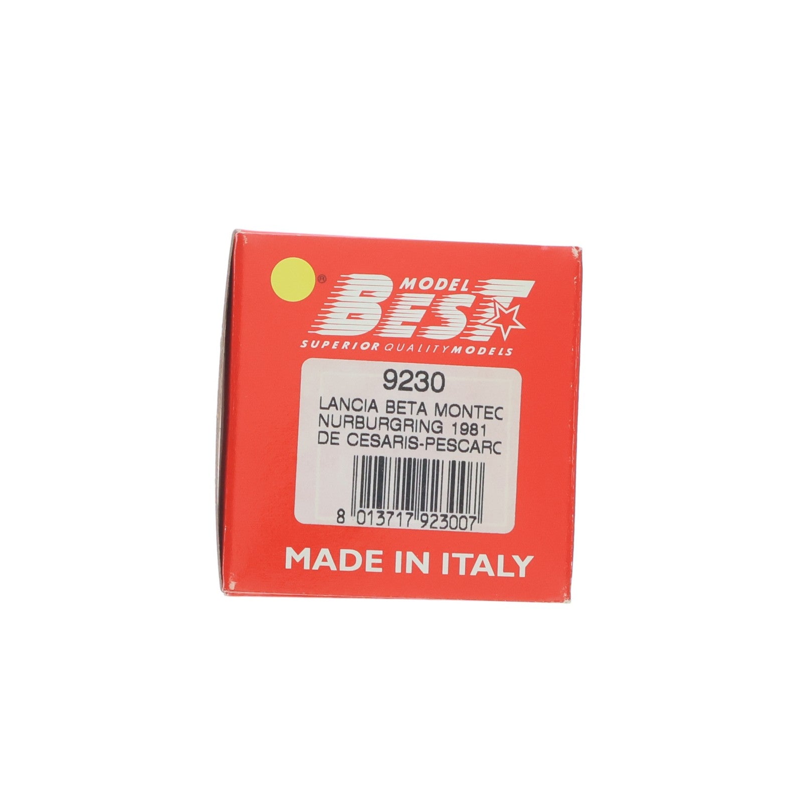 【中古即納】[MDL] 1/43 ランチア ベータ モンテカルロ ターボ 81 ニュルブルクリンク セサリス/ペスカロロ #31(ホワイト) 完成品 ミニカー(9230) BEST MODEL(ベストモデル)(19991231)