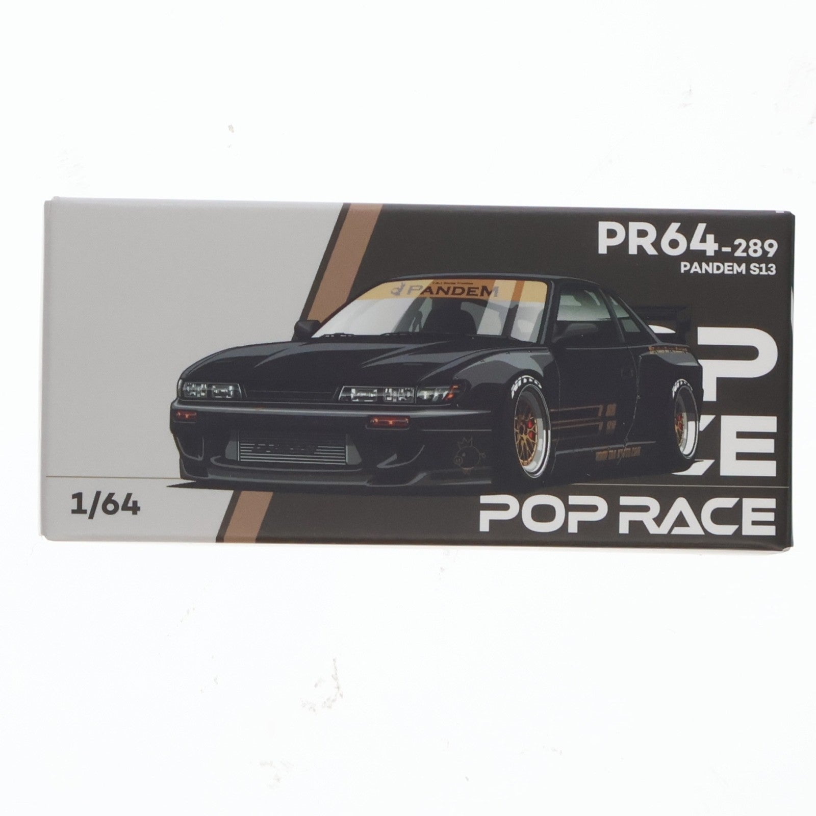 【中古即納】[MDL] 1/64 パンデムシルビア S13 - ブラック 完成品 ミニカー(PR640289) POP RACE(ポップレース)(20260130)
