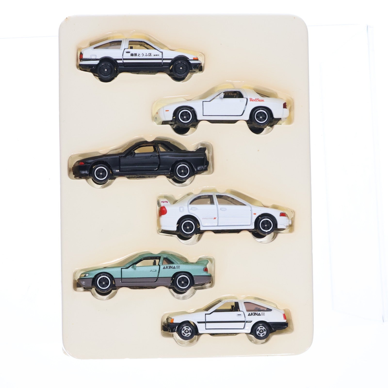 【中古即納】[MDL] コミックトミカ Vol.1 頭文字D(イニシャルD) 6台セット 完成品 ミニカー(542377) トミー(20040121)