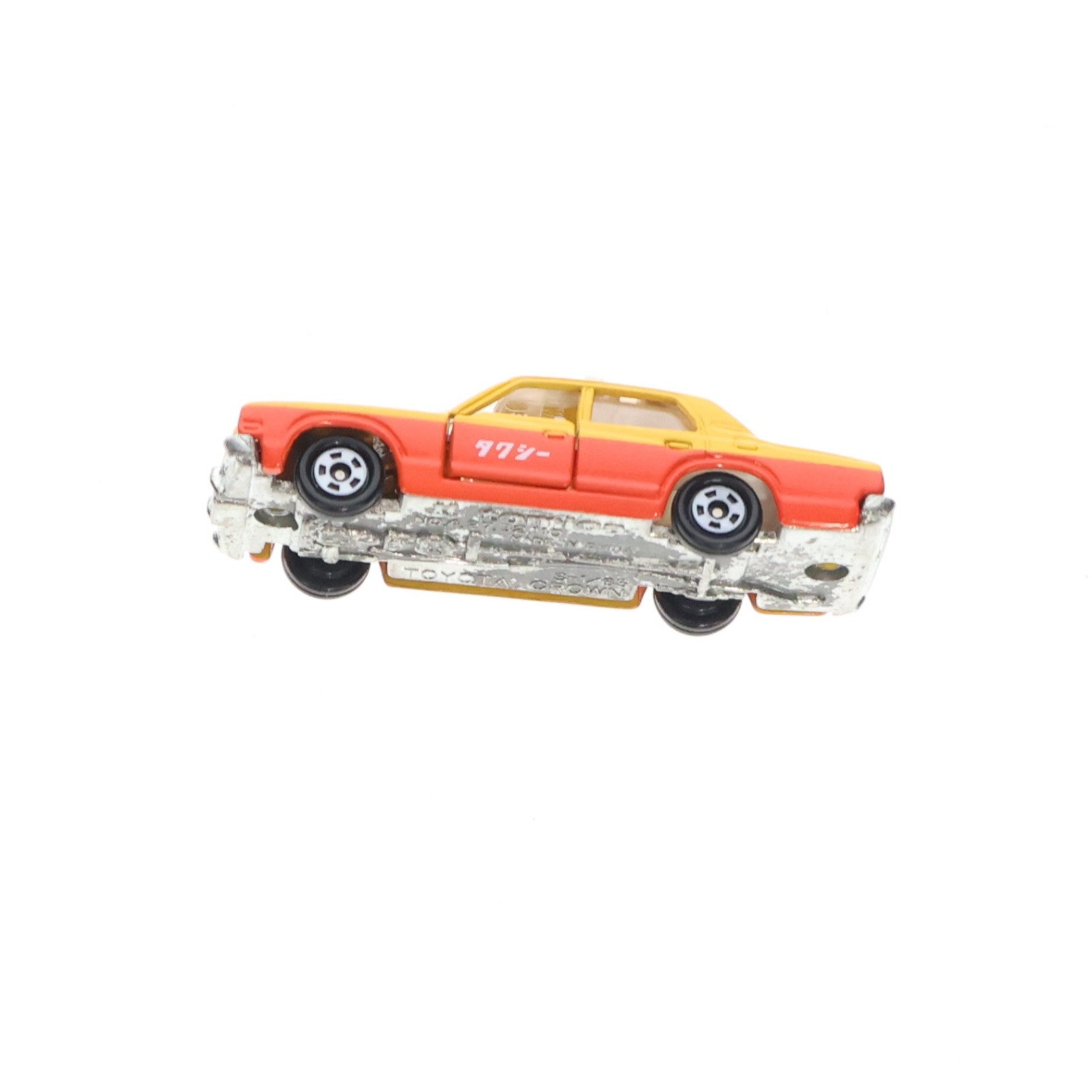 【中古即納】[MDL] トミカ No.110 1/65 トヨタ クラウン タクシー(イエロー×オレンジ/黒箱) 復刻版 完成品 ミニカー トミー(19991231)