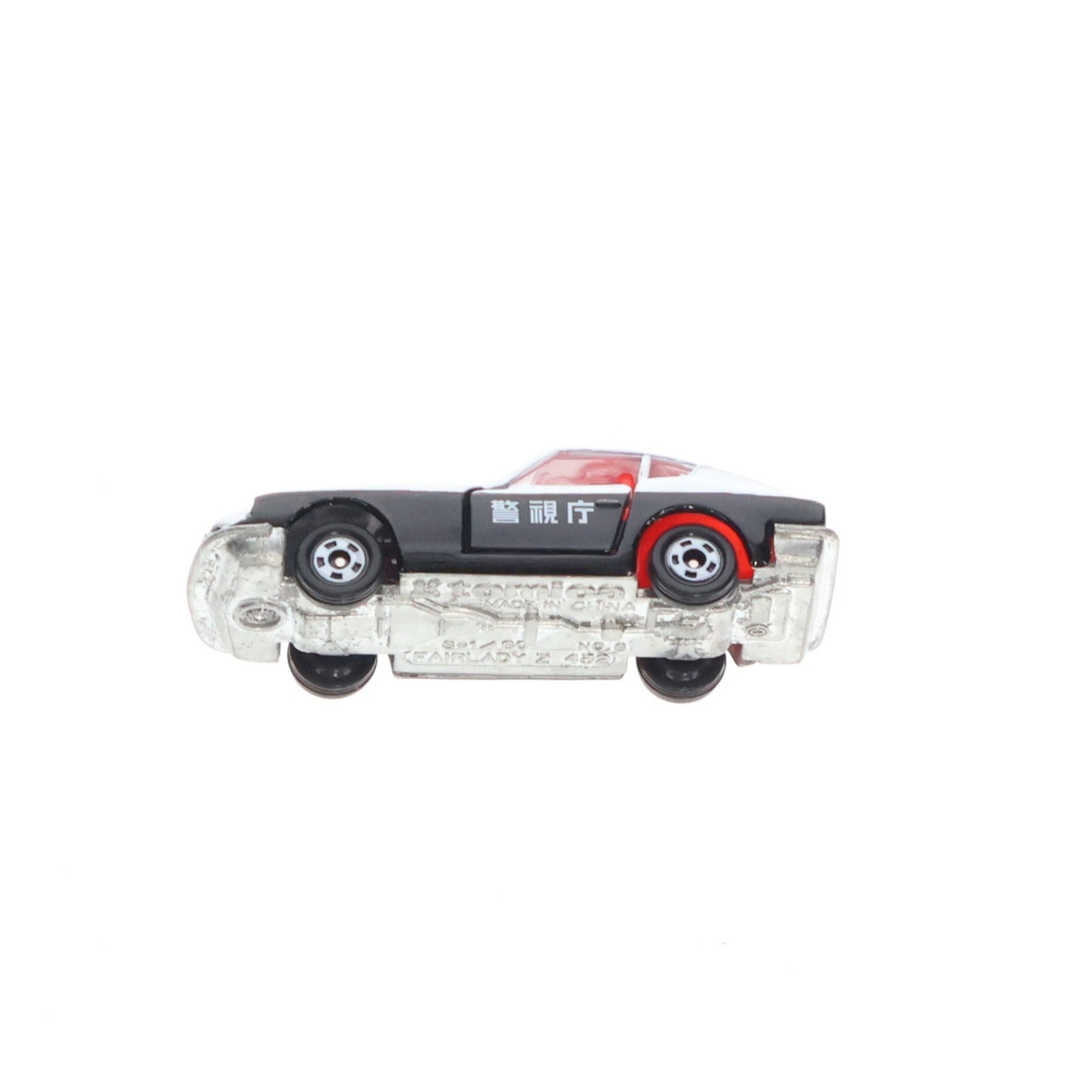 【中古即納】[MDL] トミカ No.44 1/60 ニッサン フェアレディ パトロールカー(ホワイト×ブラック/黒箱/中国製/1HWホイール) 復刻版 完成品 ミニカー トミー(19991231)