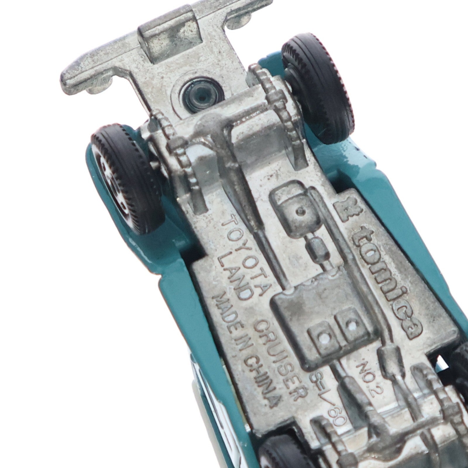 【中古即納】[MDL] トミカ35周年記念 懐かしのカタログ付トミカ 1/60 トヨタ ランドクルーザー(ミントグリーン/黒箱) 完成品 ミニカー トミー(20050629)