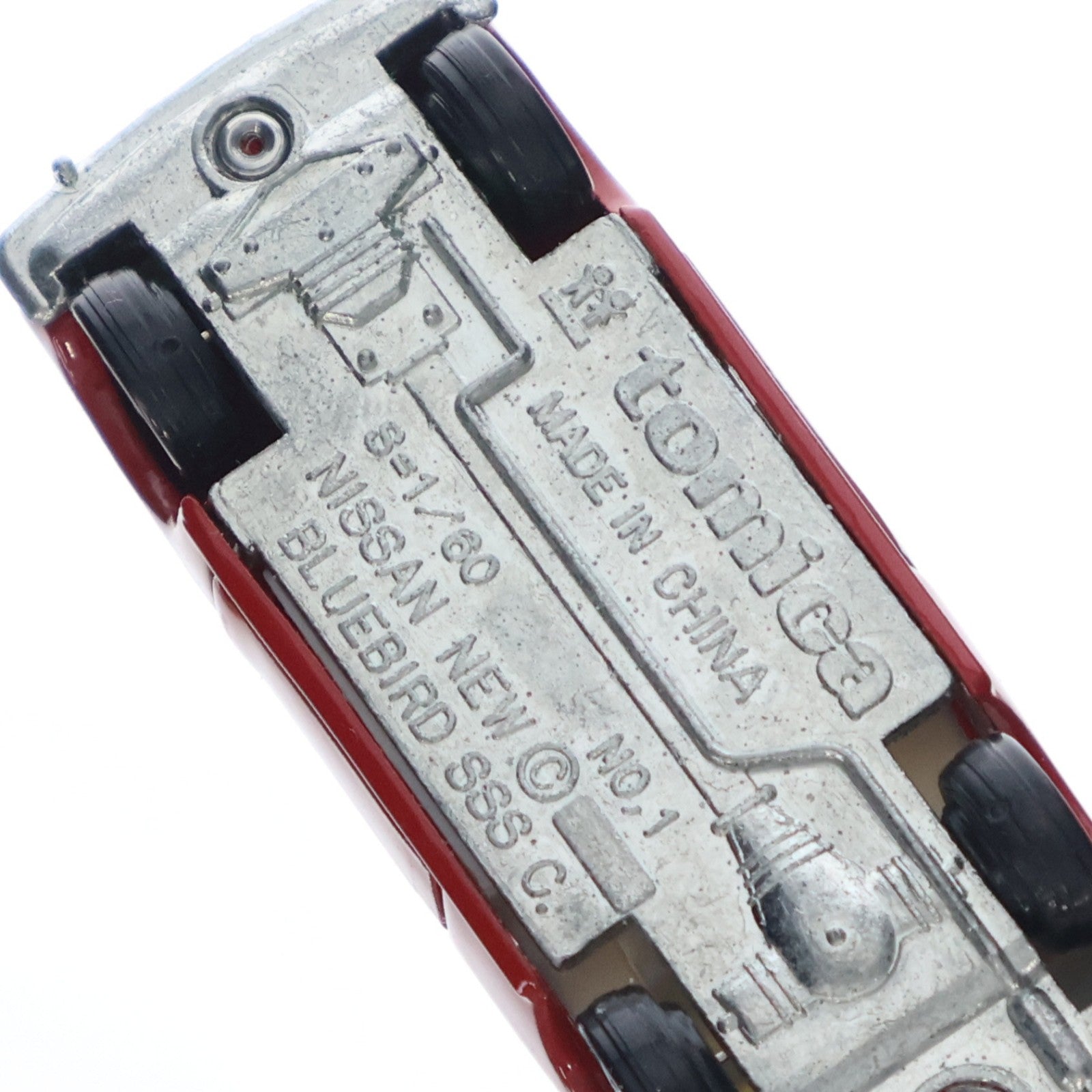 【中古即納】[MDL] トミカ No.1 1/60 ニッサン ブルーバード SSS クーペ(レッド/黒箱) 復刻版 完成品 ミニカー トミー(19991231)