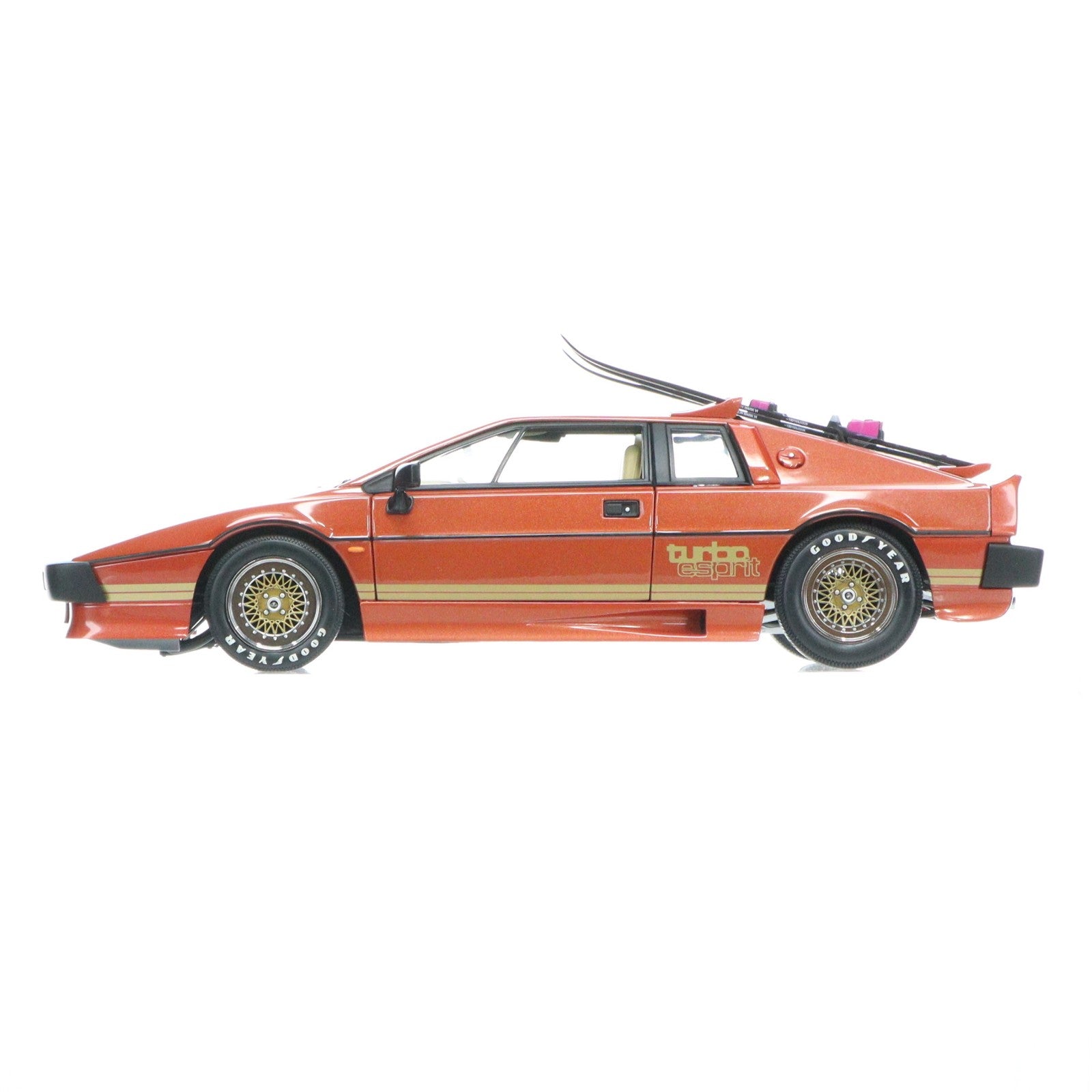 【中古即納】[MDL] 1/18 LOTUS ESPRIT TURBO(ロータス エスプリ ターボ) JAMES BOND(メットレッド) FOR YOUR EYES ONLY 007/ユア・アイズ・オンリー 完成品 ミニカー(70060) AutoArt(オートアート)(20001231)