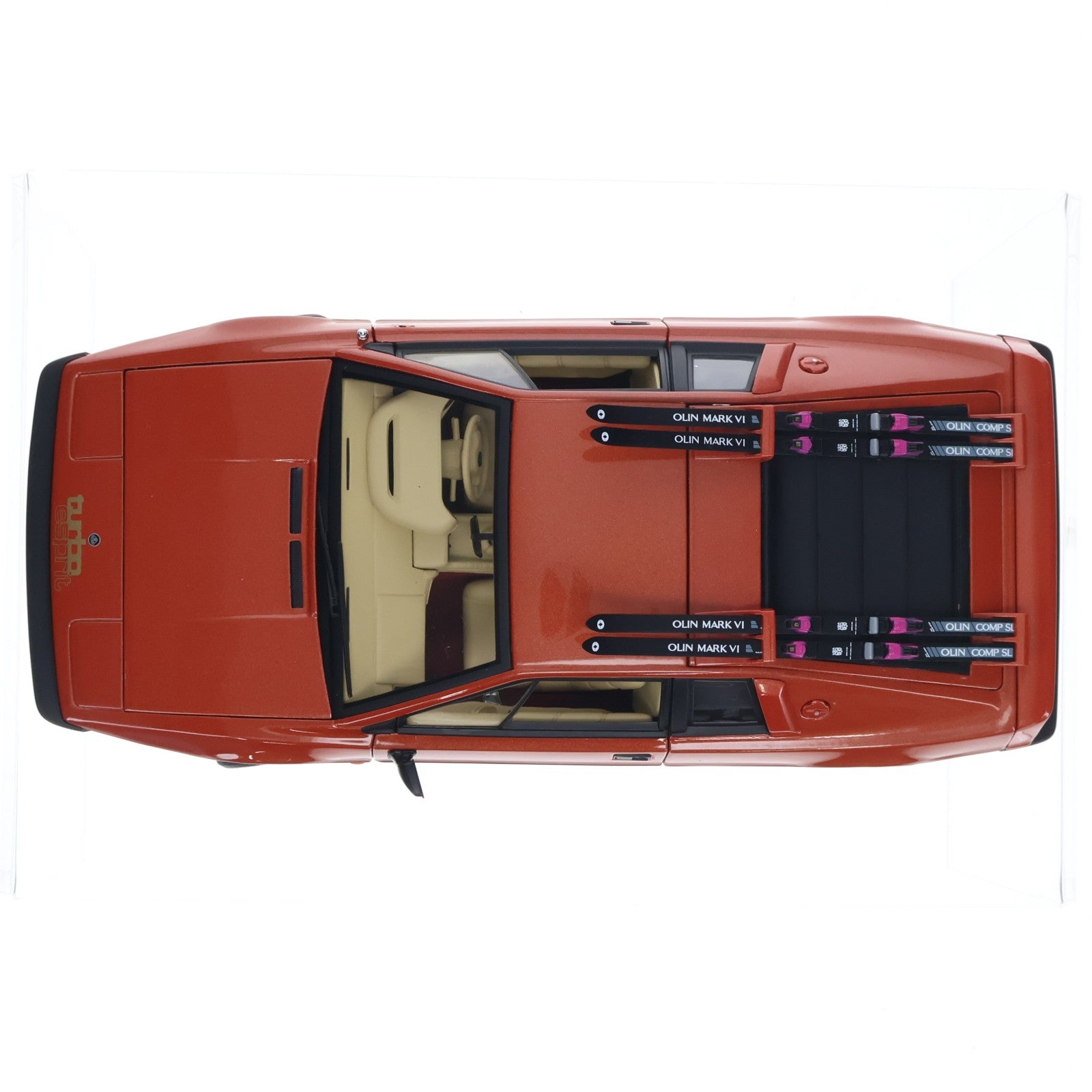 【中古即納】[MDL] 1/18 LOTUS ESPRIT TURBO(ロータス エスプリ ターボ) JAMES BOND(メットレッド) FOR YOUR EYES ONLY 007/ユア・アイズ・オンリー 完成品 ミニカー(70060) AutoArt(オートアート)(20001231)