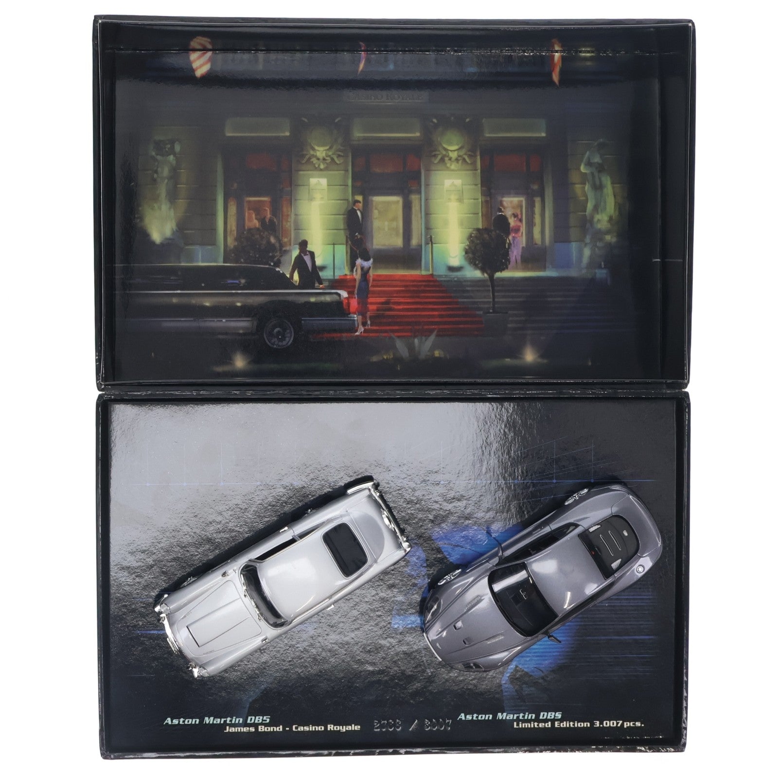 【中古即納】[MDL] The MINICHAMPS Bond Collection 1/43 アストンマーチン DB5&DBS 007/カジノ・ロワイヤル 完成品 ミニカー(402137600) MINICHAMPS(ミニチャンプス)(19991231)