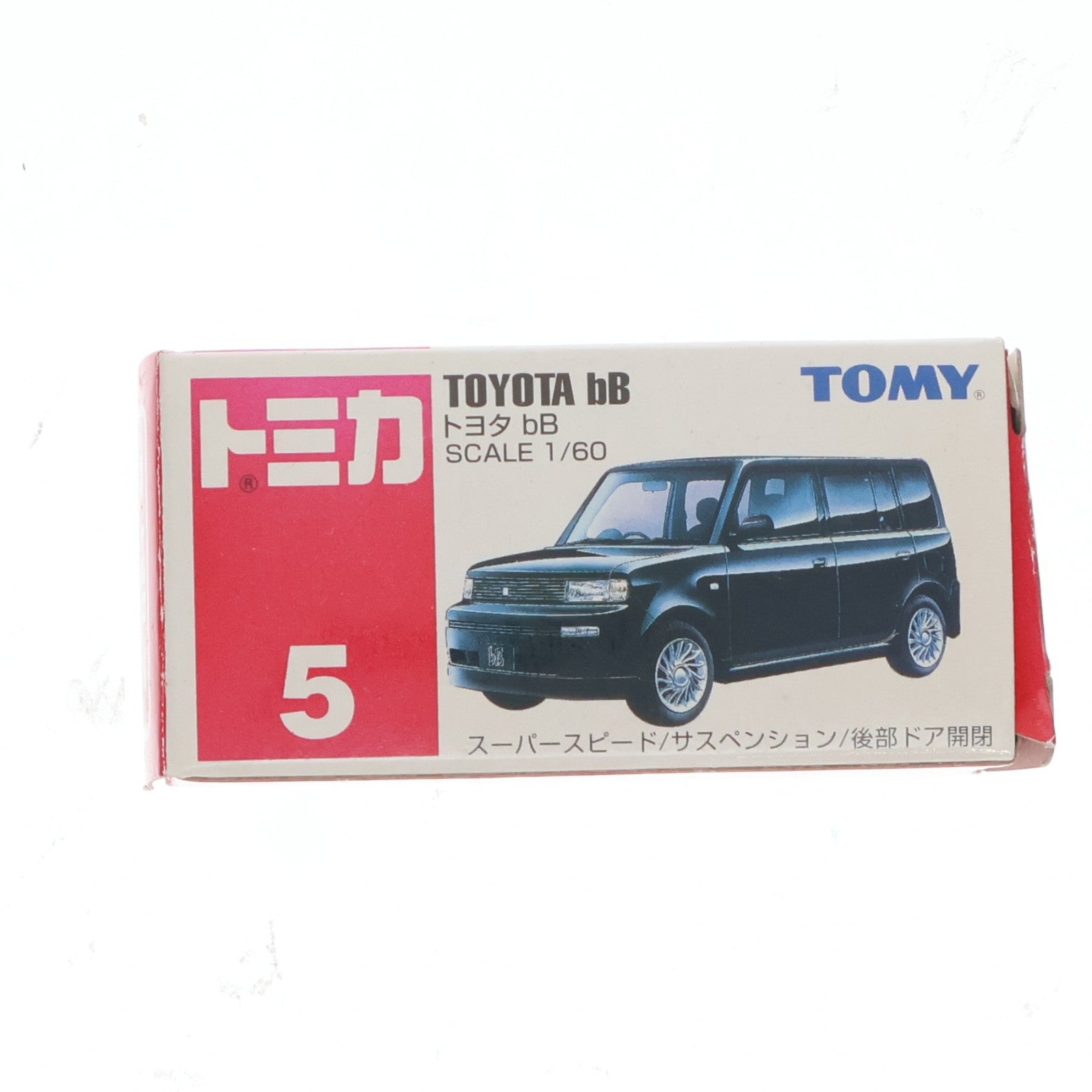 【中古即納】[MDL] トミカ No.5 1/60 トヨタ bB(ブラック/赤箱) 完成品 ミニカー トミー(19991231)