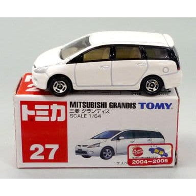 【中古即納】[MDL] トミカ No.27 1/64 三菱 グランディス(ホワイト/赤箱) 完成品 ミニカー トミー(20040930)