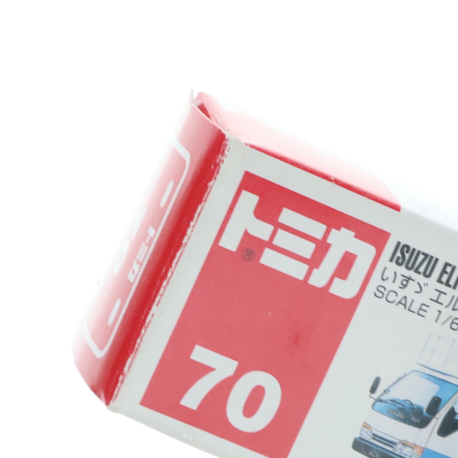 【中古即納】[MDL] トミカ No.70 1/68 いすず エルフ 高所作業車(ホワイト×ブルー/赤箱) 完成品 ミニカー トミー(20040531)