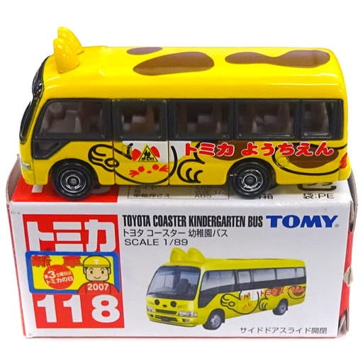 【中古即納】[MDL] トミカ No.118 1/89 トヨタ コースター 幼稚園バス(イエロー/赤箱/中国製/TOMY青字) 完成品 ミニカー トミー(20070131)