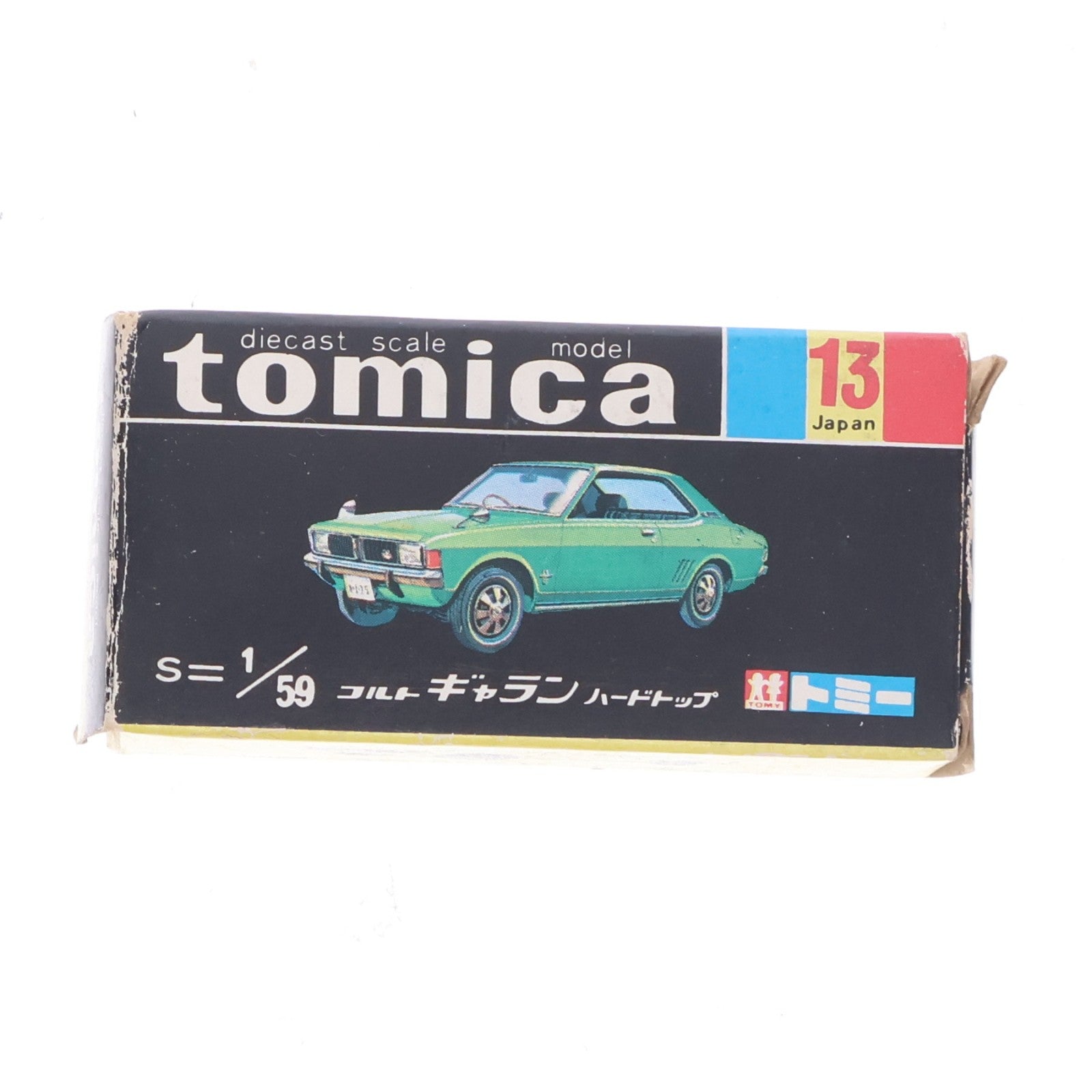 【中古即納】[MDL] トミカ No.13 1/59 コルト ギャラン ハードトップ(ゴールド/黒箱/日本製) 完成品 ミニカー トミー(19991231)