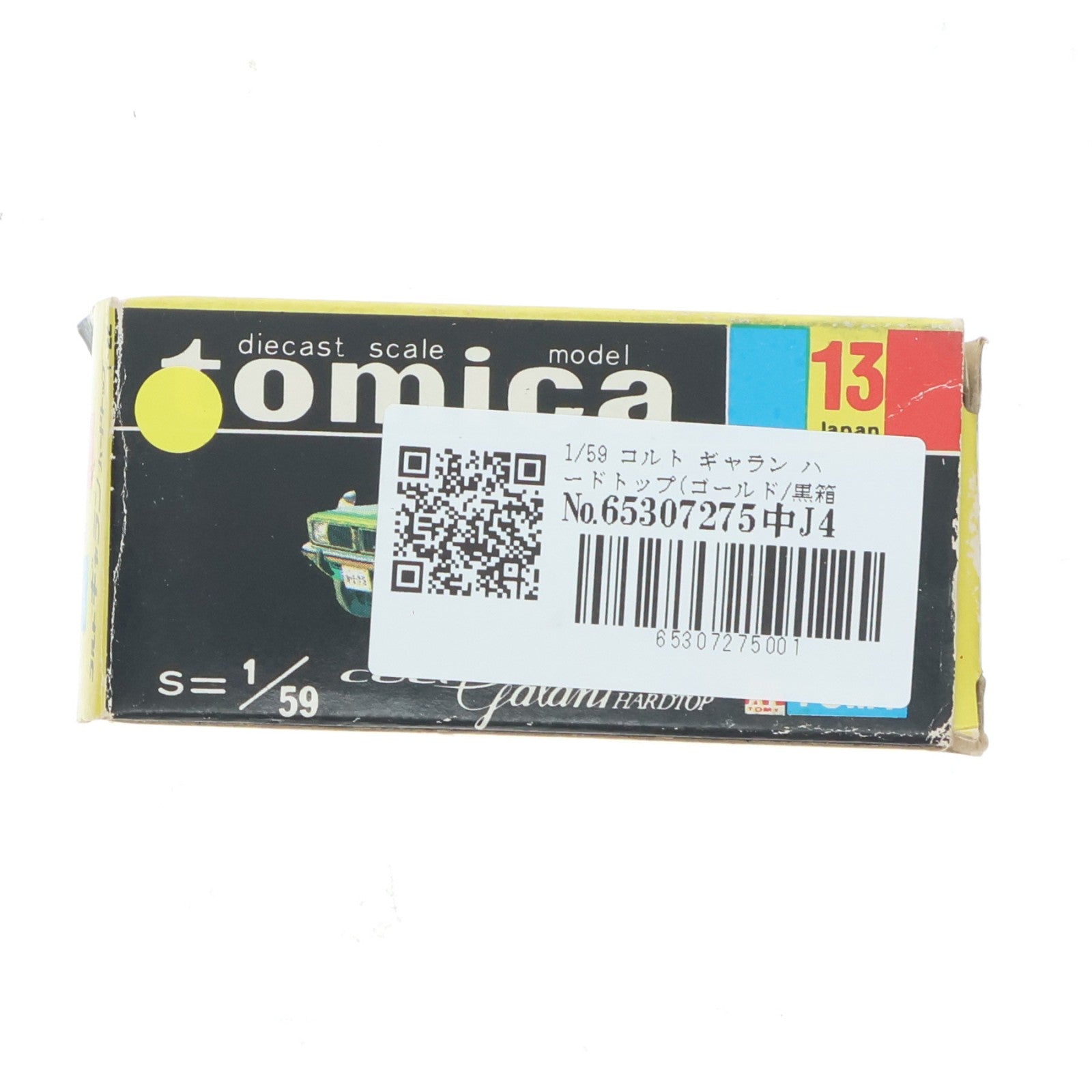 【中古即納】[MDL] トミカ No.13 1/59 コルト ギャラン ハードトップ(ゴールド/黒箱/日本製) 完成品 ミニカー トミー(19991231)