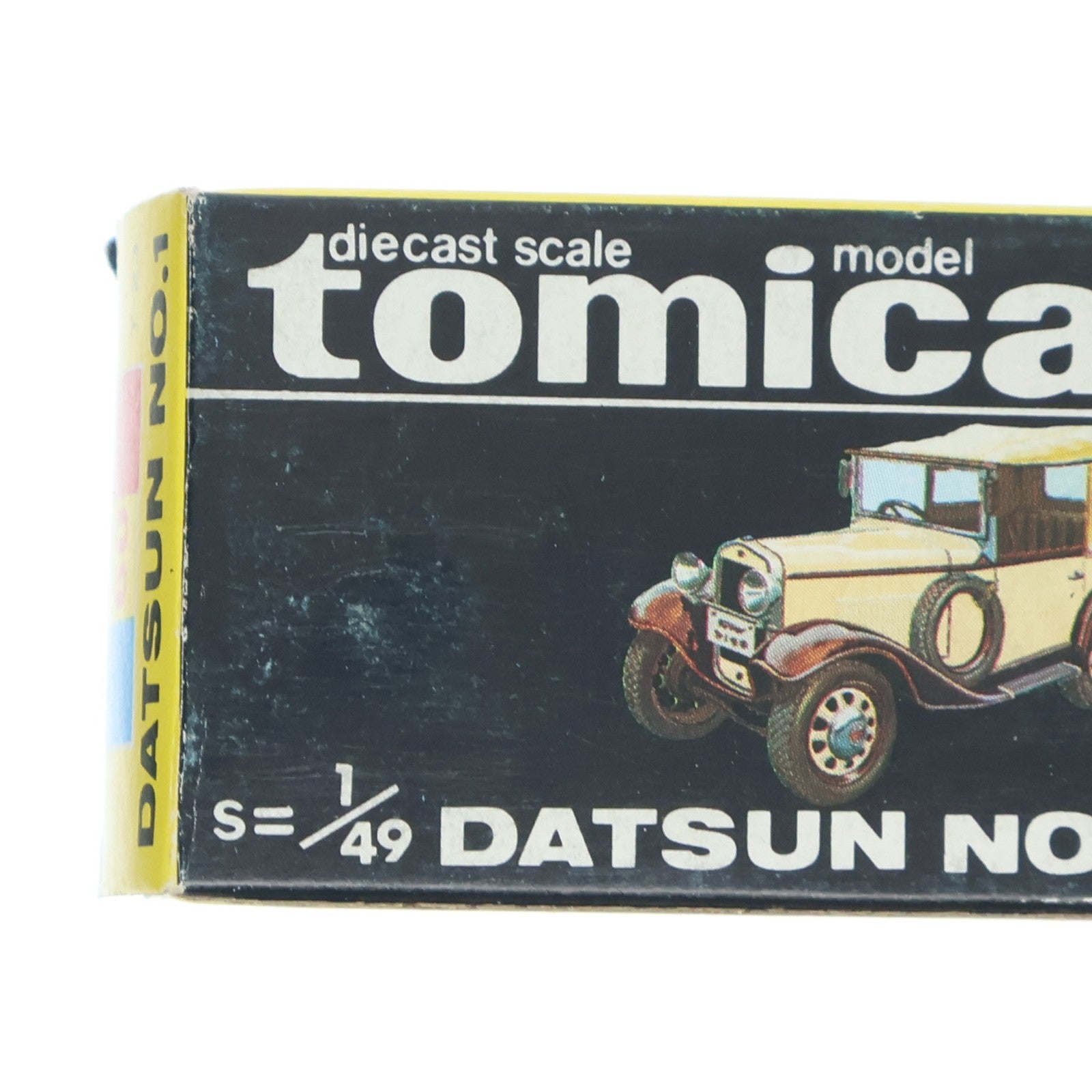 【中古即納】[MDL] トミカ No.60 1/49 ダットサン 第一号車(ブラック×グレー×ワインレッド/黒箱/日本製) 完成品 ミニカー トミー(19991231)