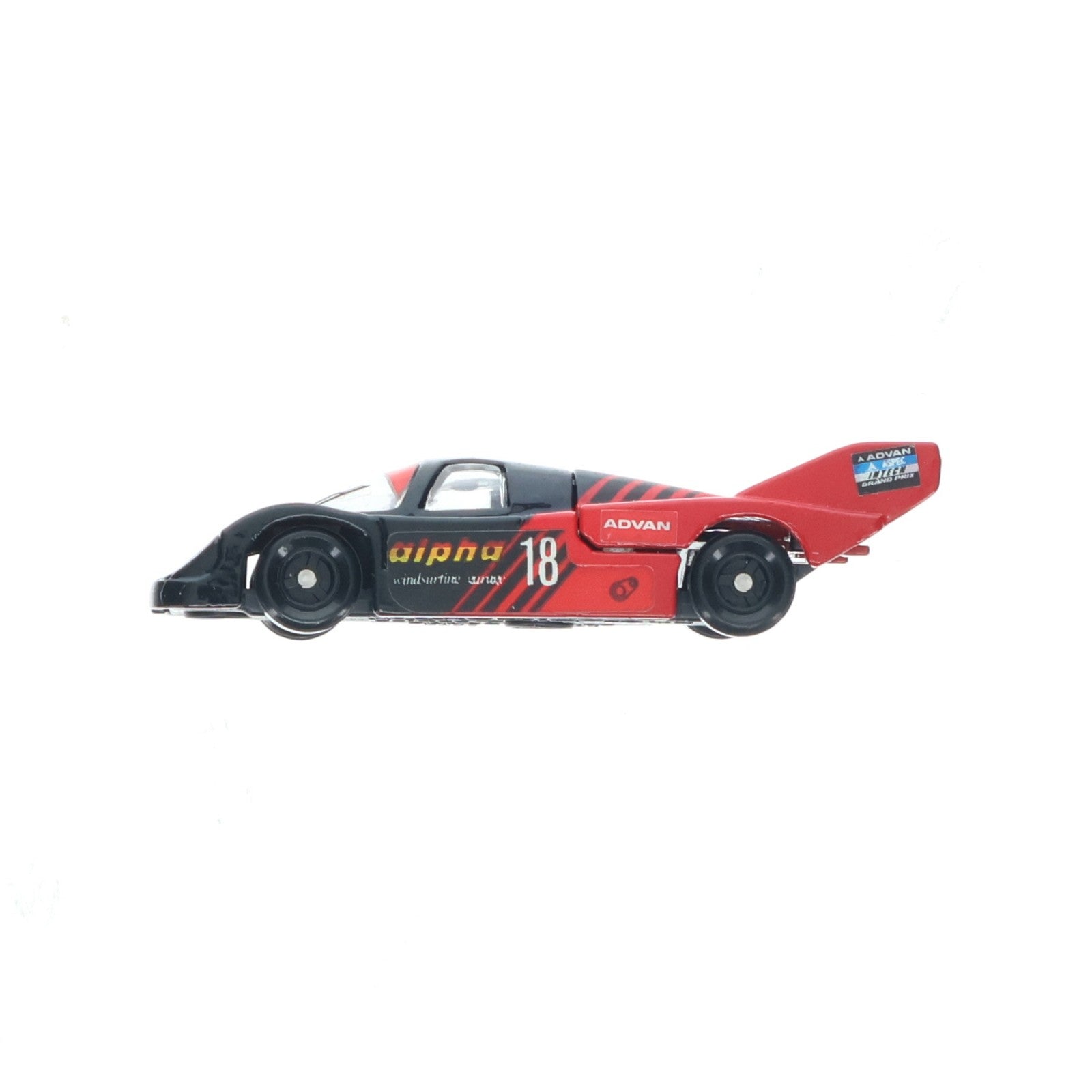 【中古即納】[MDL] トミカグループCフェア限定 トミカ 1/66 ポルシェ 956 アドバン #25(ブラック×レッド/日本製) 完成品 ミニカー トミー(19840930)