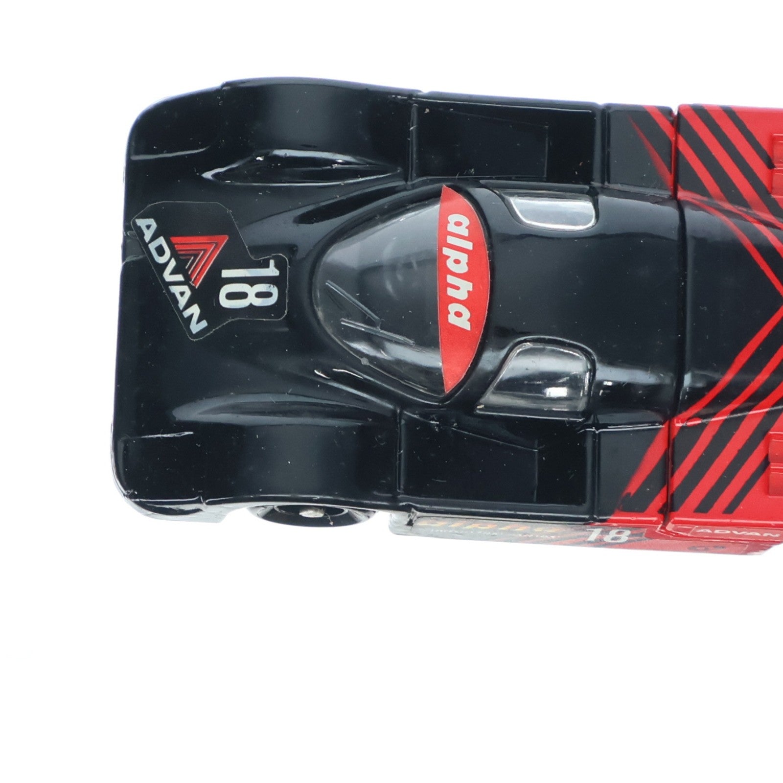 【中古即納】[MDL] トミカグループCフェア限定 トミカ 1/66 ポルシェ 956 アドバン #25(ブラック×レッド/日本製) 完成品 ミニカー トミー(19840930)