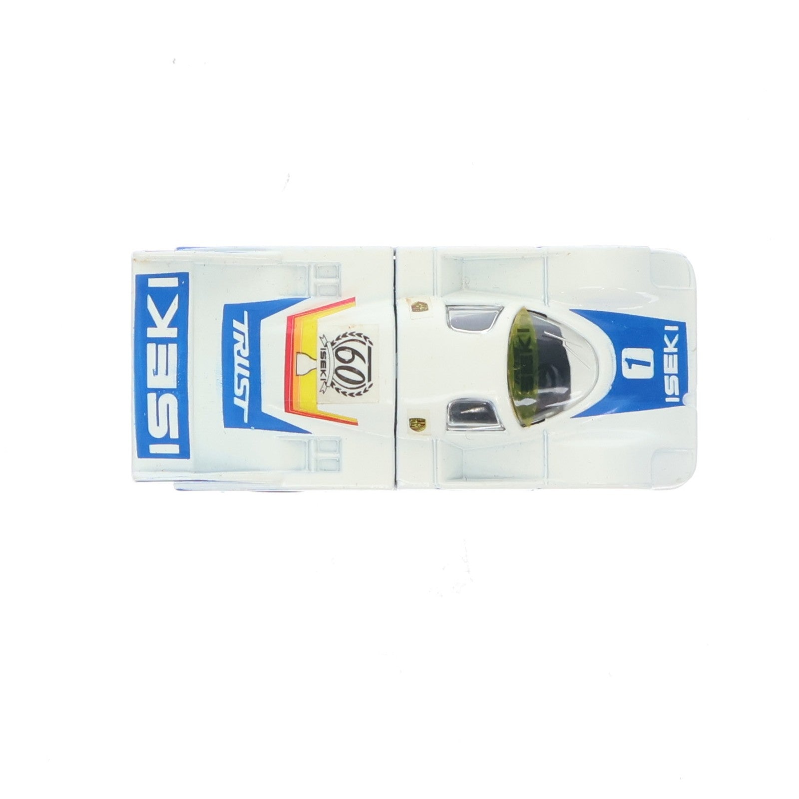 【中古即納】[MDL] トミカグループCフェア限定 トミカ 1/65 ポルシェ 956 #1(ホワイト×ブルー/日本製) 完成品 ミニカー トミー(19840930)