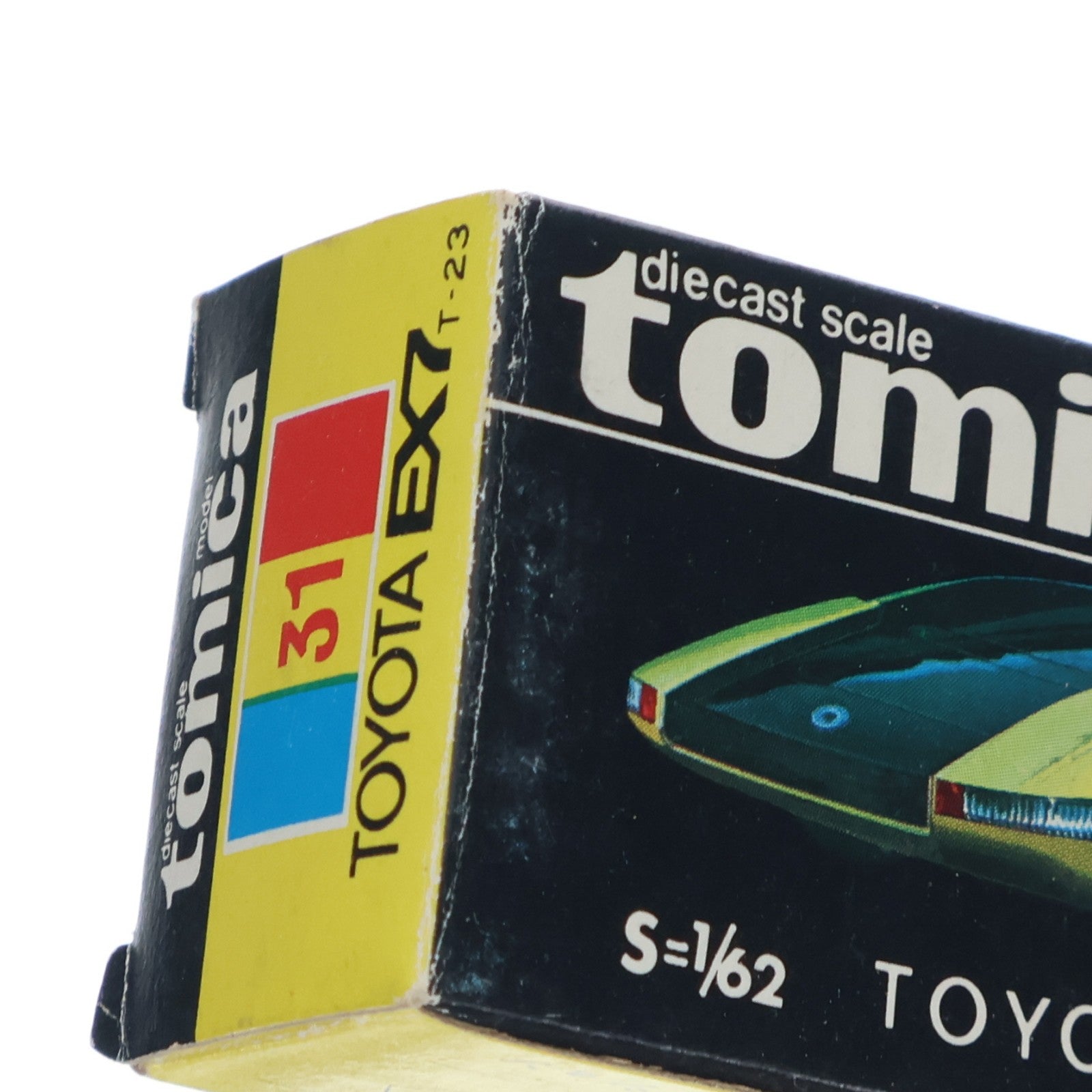 【中古即納】[MDL] トミカ No.31 1/62 トヨタ EX7(イエロー×ブラック/黒箱/日本製) 完成品 ミニカー トミー(19991231)
