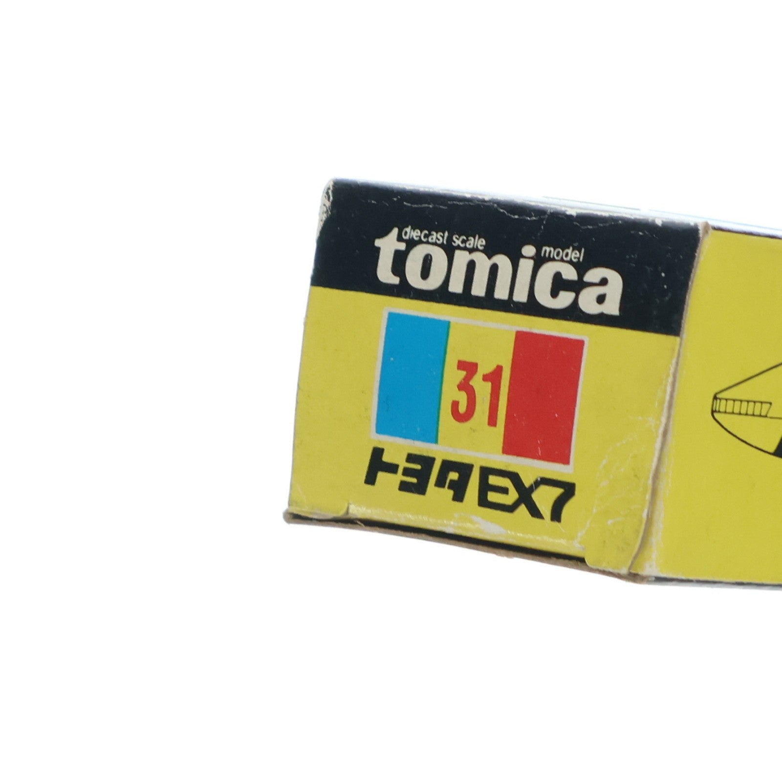 【中古即納】[MDL] トミカ No.31 1/62 トヨタ EX7(イエロー×ブラック/黒箱/日本製) 完成品 ミニカー トミー(19991231)