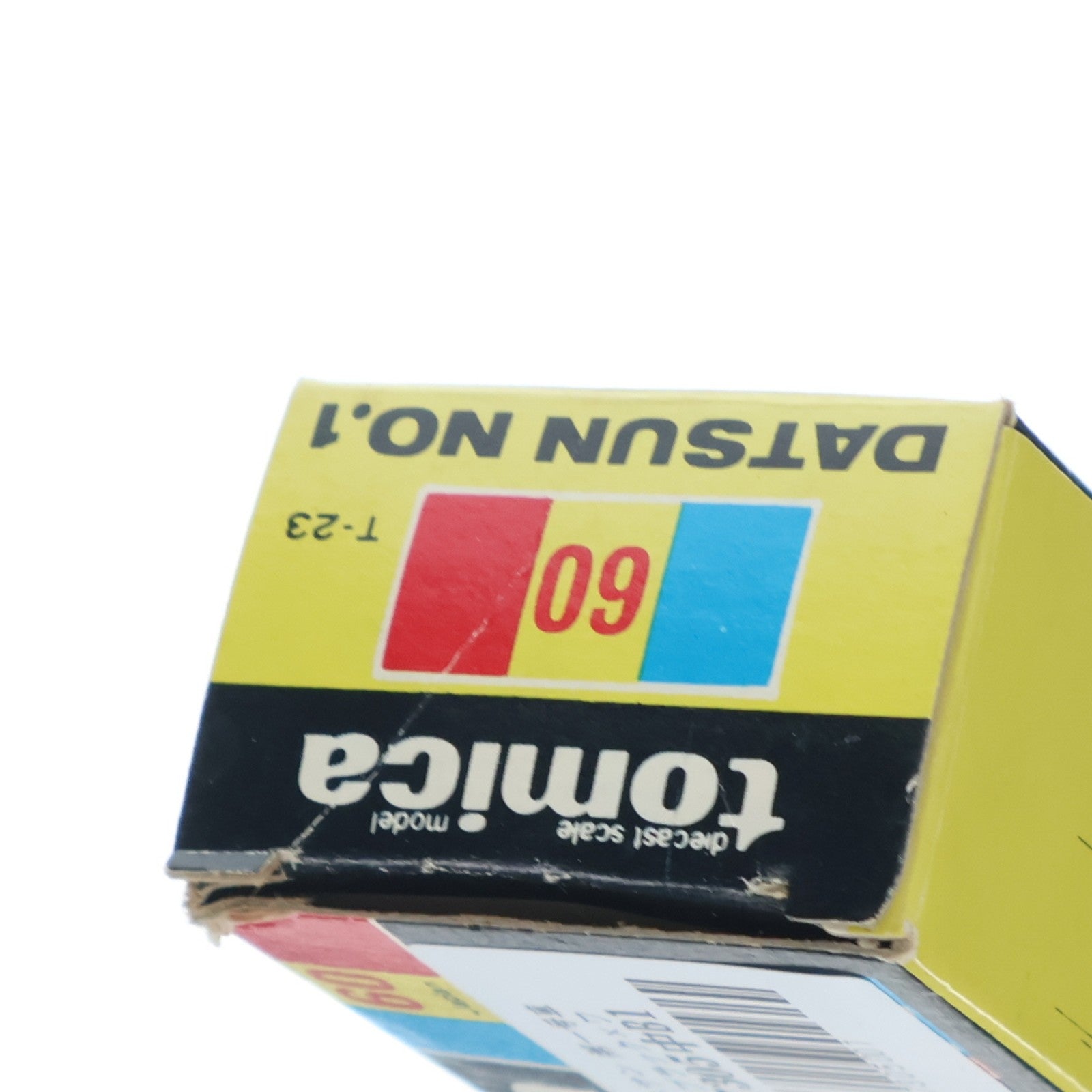 【中古即納】[MDL] トミカ No.60 1/49 ダットサン 第一号車(ブラック×ベージュ×ワインレッド/黒箱/日本製) 完成品 ミニカー トミー(19991231)