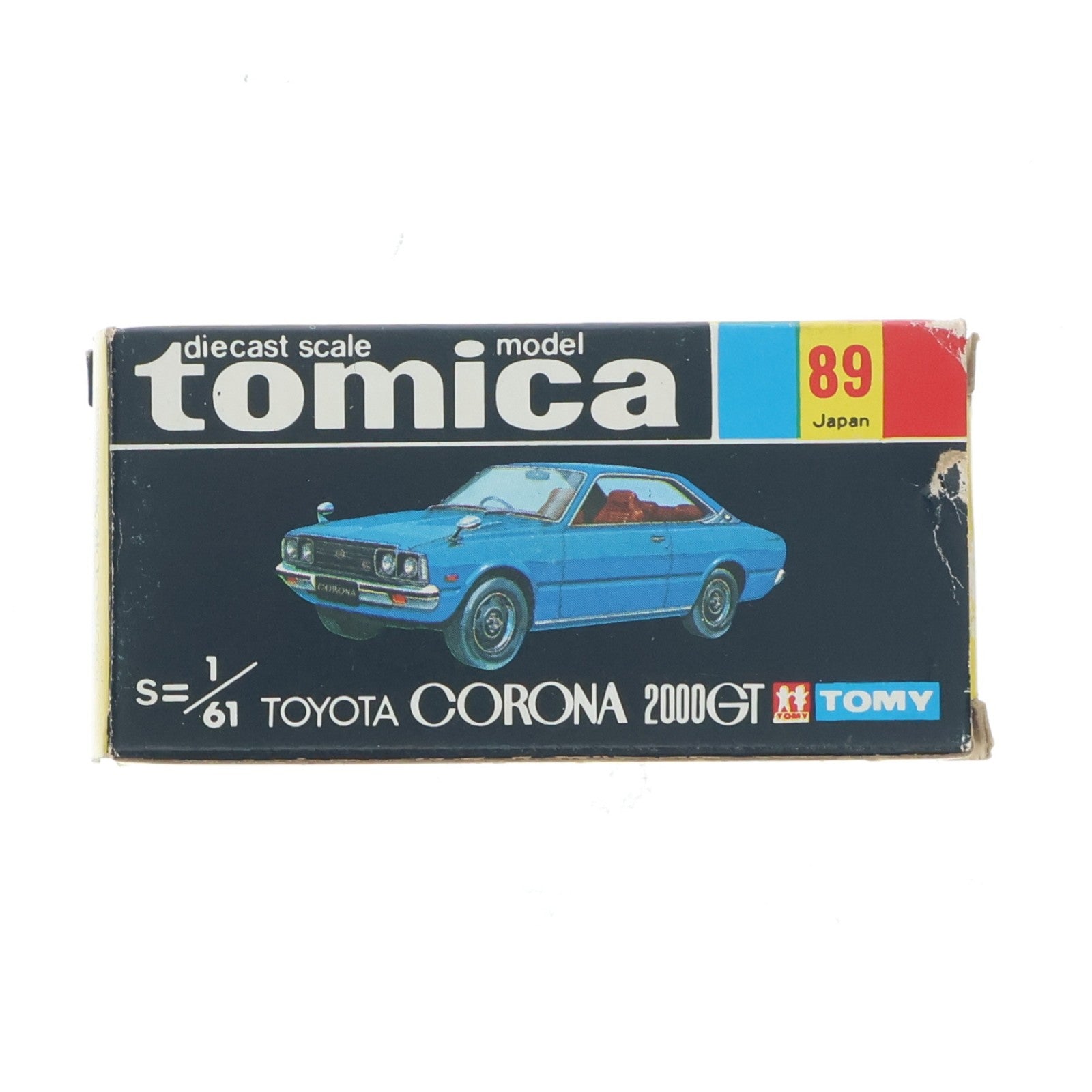 【中古即納】[MDL] トミカ No.89 1/61 トヨタ コロナ 2000GT(シルバー/黒箱/日本製) 完成品 ミニカー トミー(19991231)