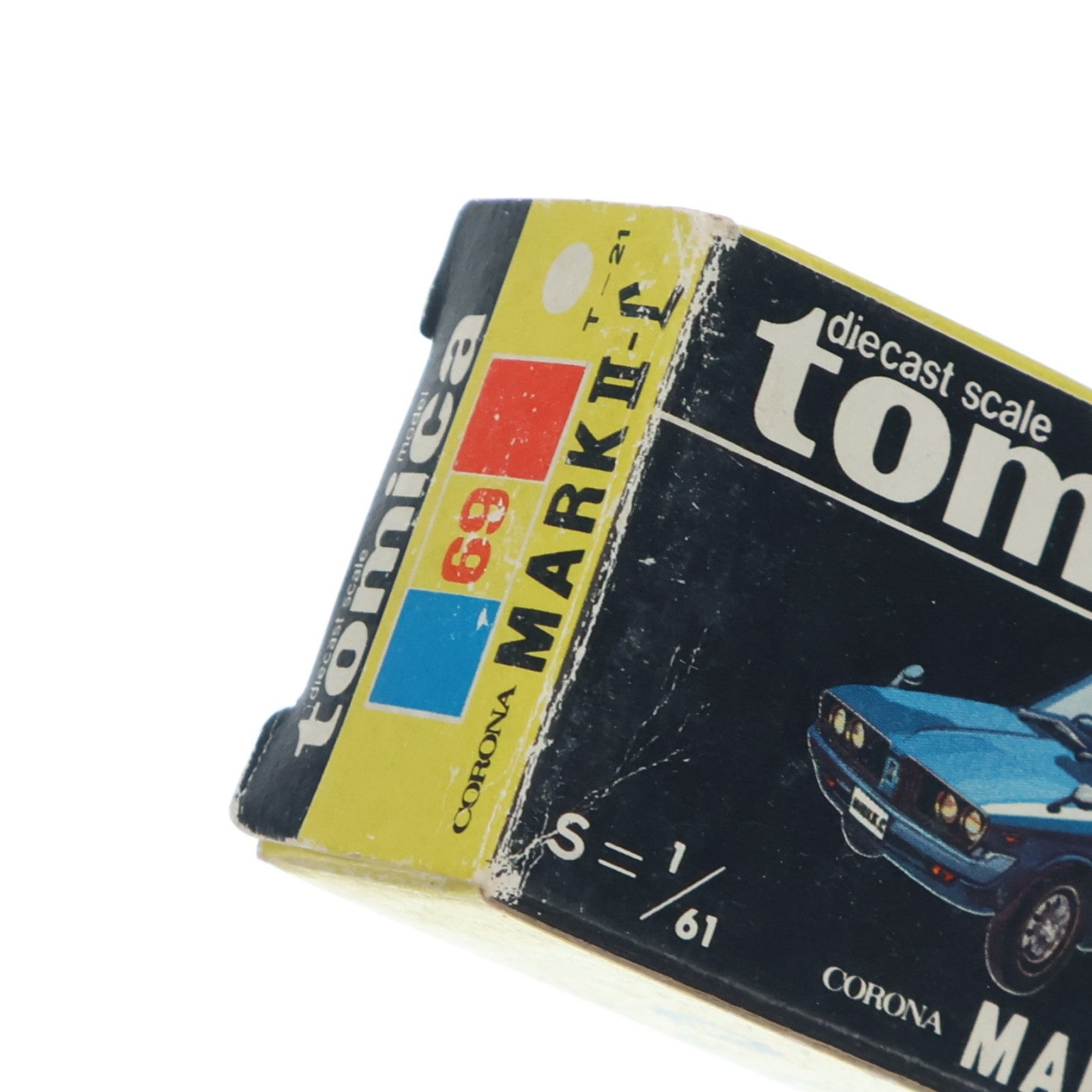 【中古即納】[MDL] トミカ No.69 1/61 コロナ マークII-L(ホワイト/黒箱/日本製) 完成品 ミニカー トミー(19991231)