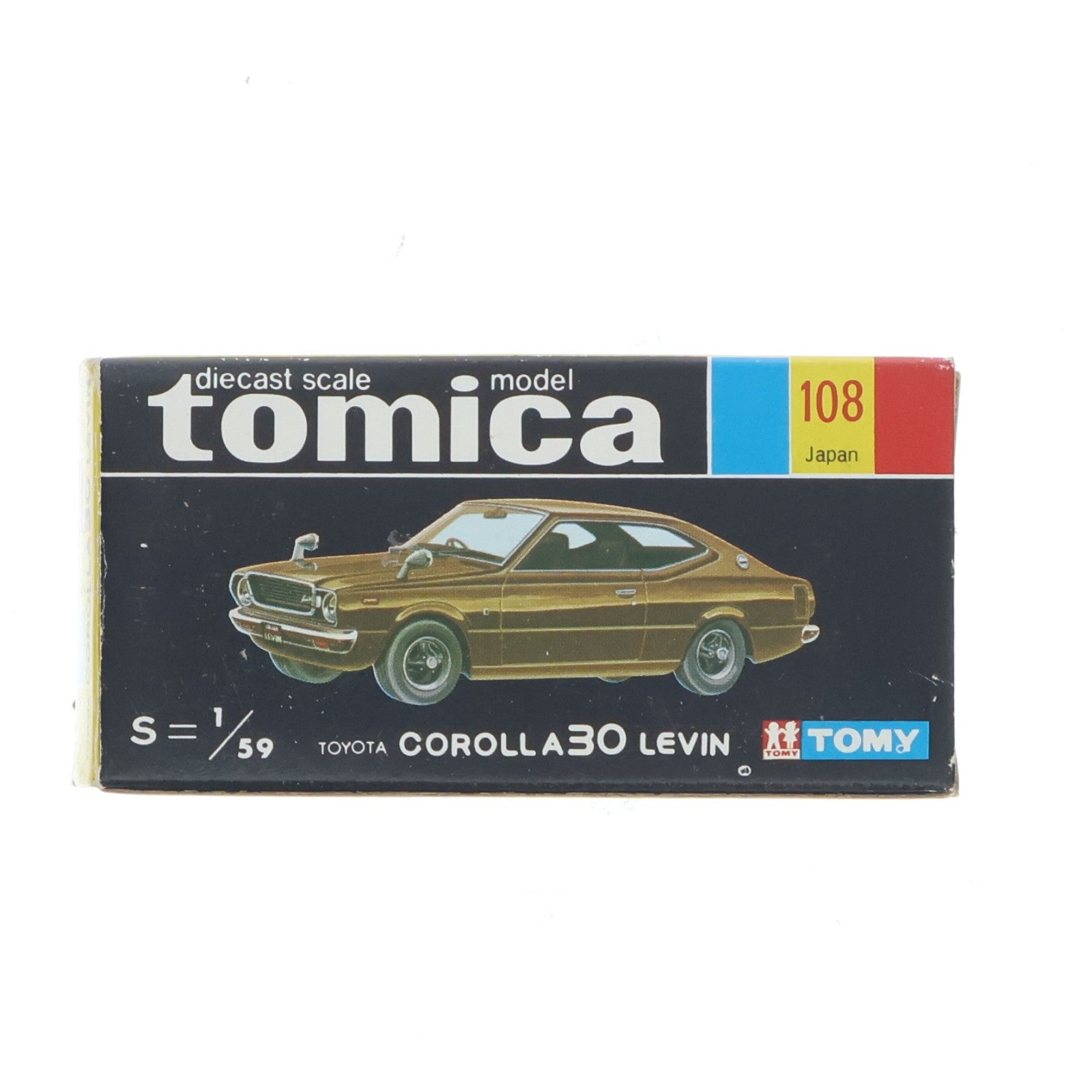 【中古即納】[MDL] トミカ No.108 1/59 トヨタ カローラ 30 レビン(シルバー) 完成品 ミニカー トミー(19751231)