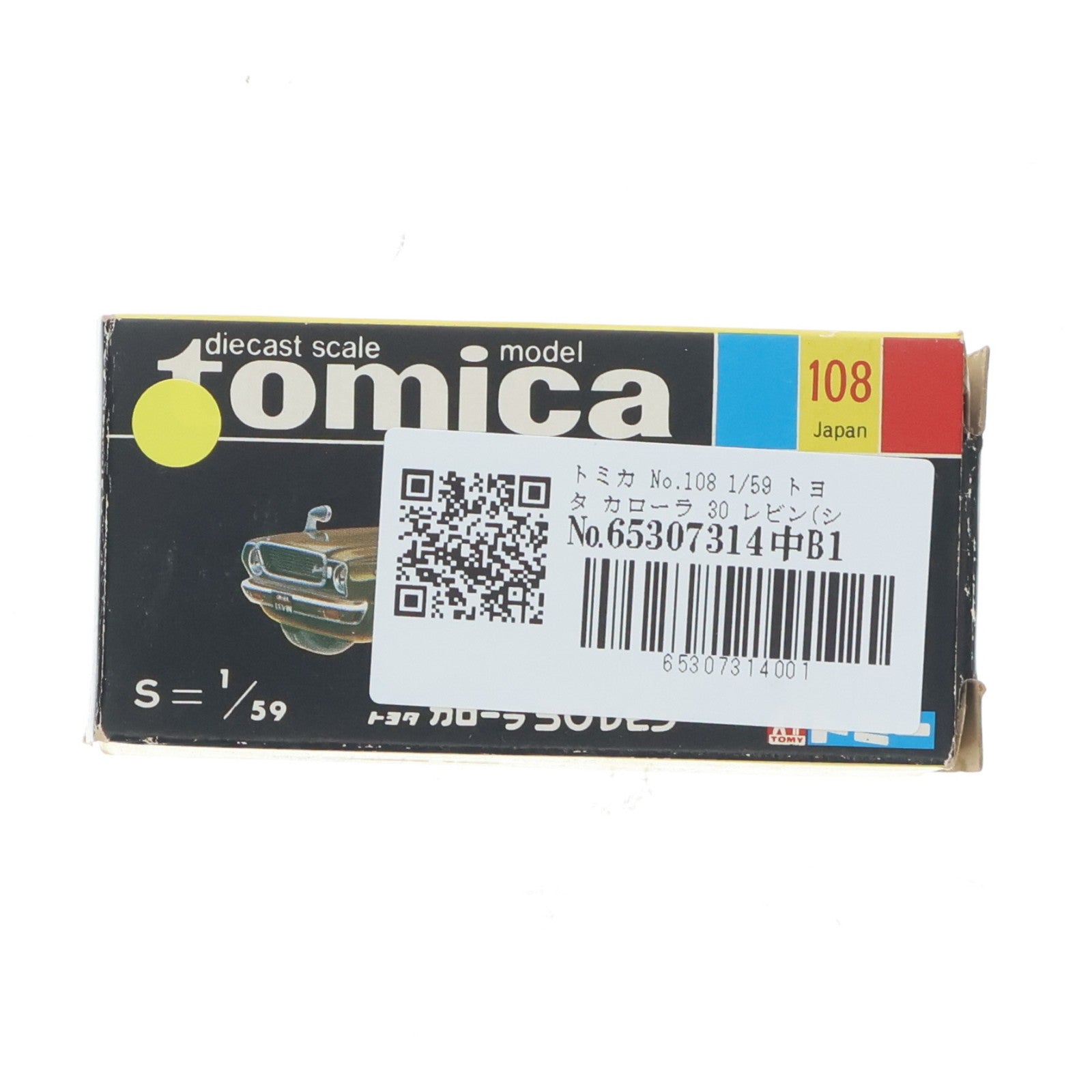 【中古即納】[MDL] トミカ No.108 1/59 トヨタ カローラ 30 レビン(シルバー) 完成品 ミニカー トミー(19751231)