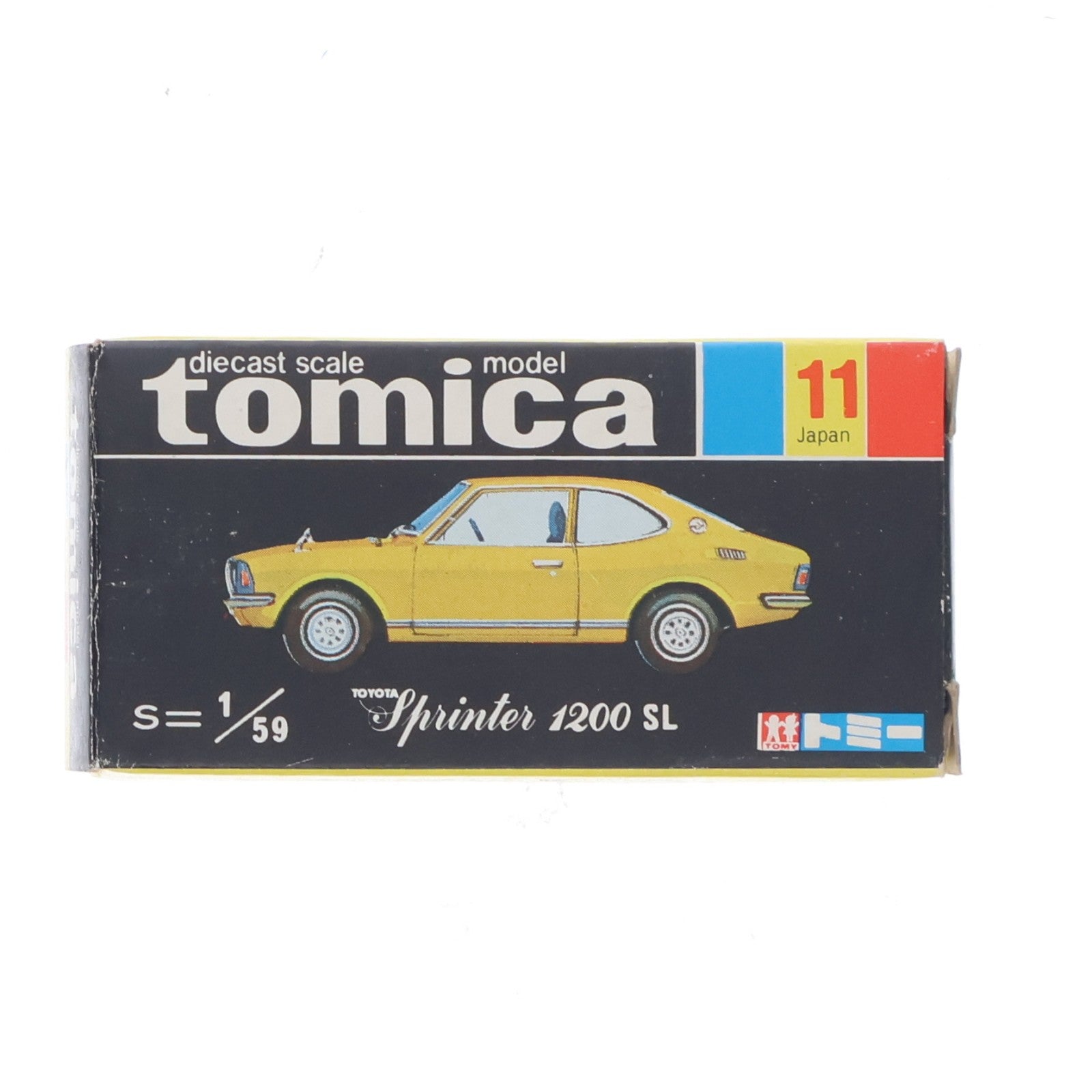 【中古即納】[MDL] トミカ No.11 1/59 トヨタ スプリンター 1200 SL(ブルー/黒箱/日本製) 完成品 ミニカー トミー(19991231)