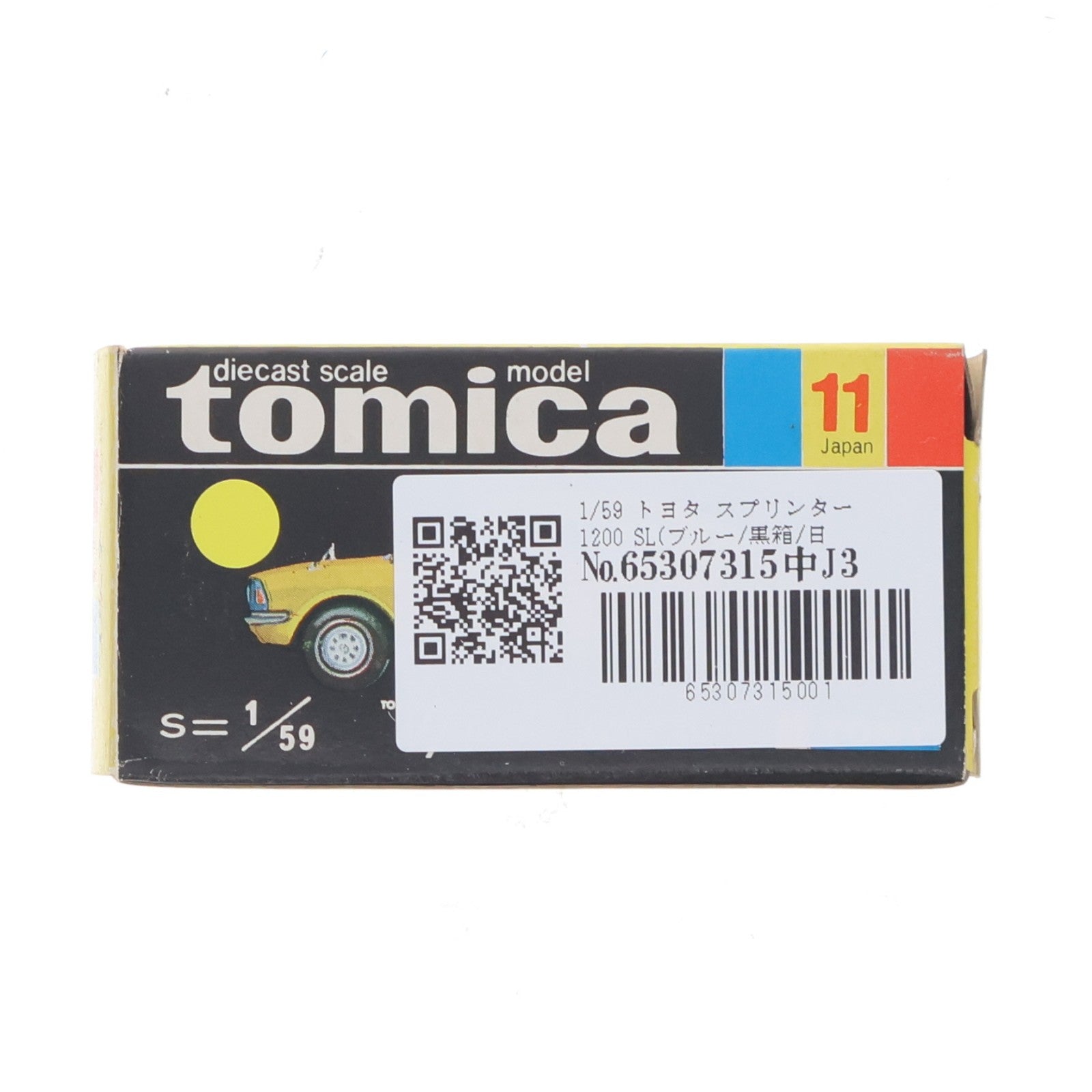 【中古即納】[MDL] トミカ No.11 1/59 トヨタ スプリンター 1200 SL(ブルー/黒箱/日本製) 完成品 ミニカー トミー(19991231)
