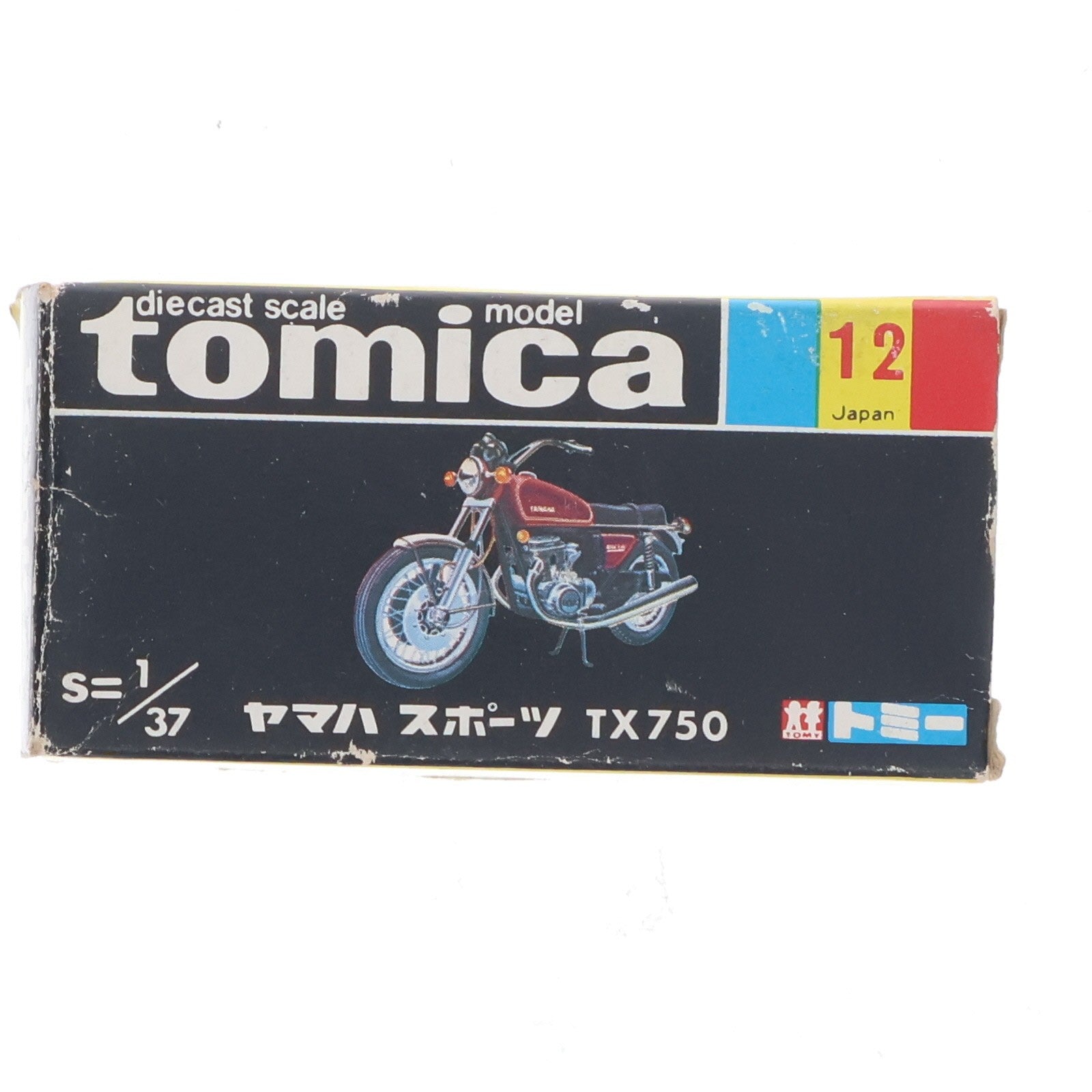 【中古即納】[MDL] トミカ No.12 1/37 ヤマハ スポーツ TX750(ワインレッド/黒箱/日本製) 完成品 ミニカー トミー(19991231)