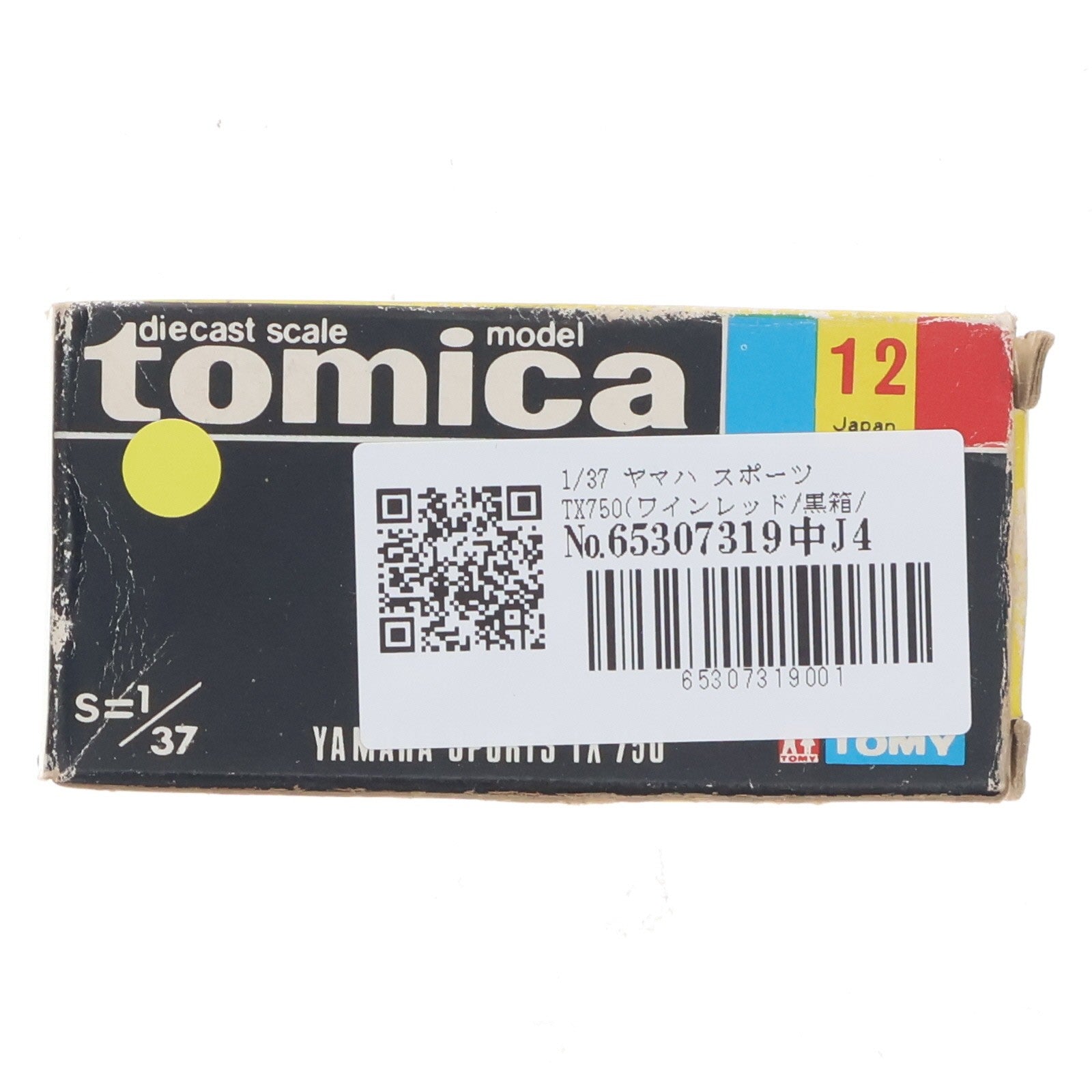 【中古即納】[MDL] トミカ No.12 1/37 ヤマハ スポーツ TX750(ワインレッド/黒箱/日本製) 完成品 ミニカー トミー(19991231)