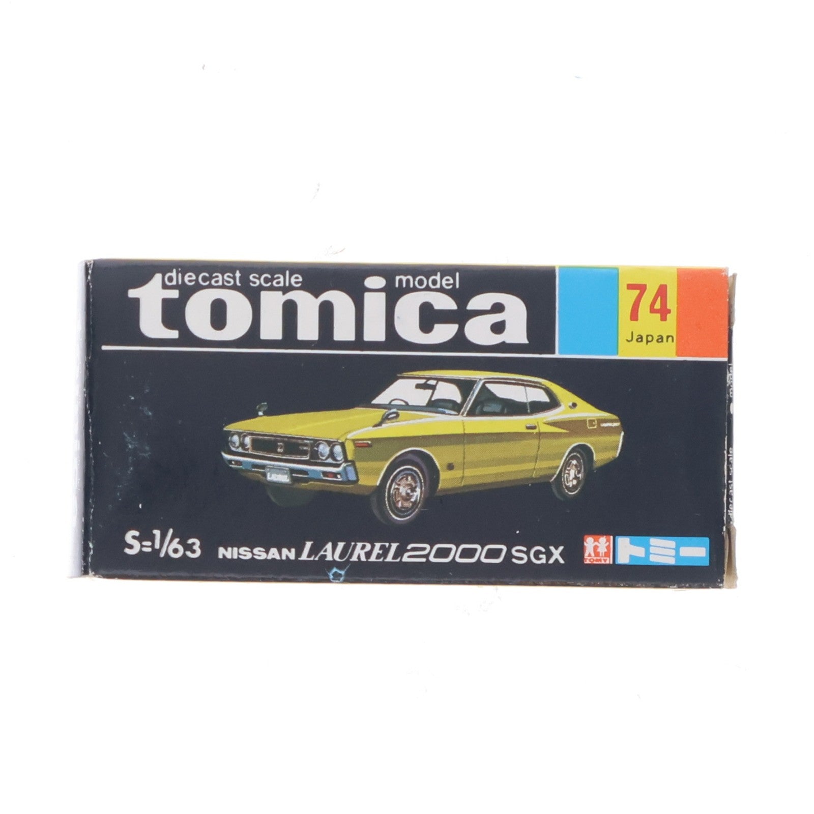 【中古即納】[MDL] トミカ No.74 1/63 ニッサン ローレル 2000SGX(ライトグリーン/黒箱/日本製/1Fホイール) 完成品 ミニカー トミー(19991231)