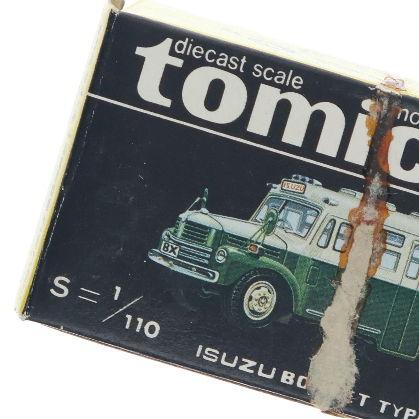 【中古即納】[MDL] トミカ No.6 1/110 いすず ボンネットタイプバス(ブルー×ライトオレンジ/黒箱/日本製) 完成品 ミニカー トミー(19991231)