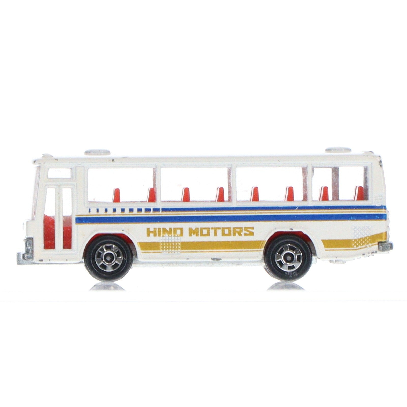 【中古即納】[MDL] トミカ No.41 1/116 日野 レインボー スケルトンバス HINO MOTORS(ホワイト×ブルー×ゴールド/黒箱) 完成品 ミニカー トミー(19991231)