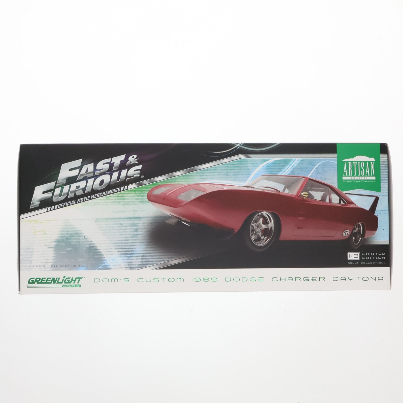 【中古即納】[MDL] Artisan Collection Series 1/18 1969 Dodge Charger Daytona Custom(レッド) ワイルド・スピード EURO MISSION 完成品 ミニカー(19003) GREENLIGHT(グリーンライト)(20140131)
