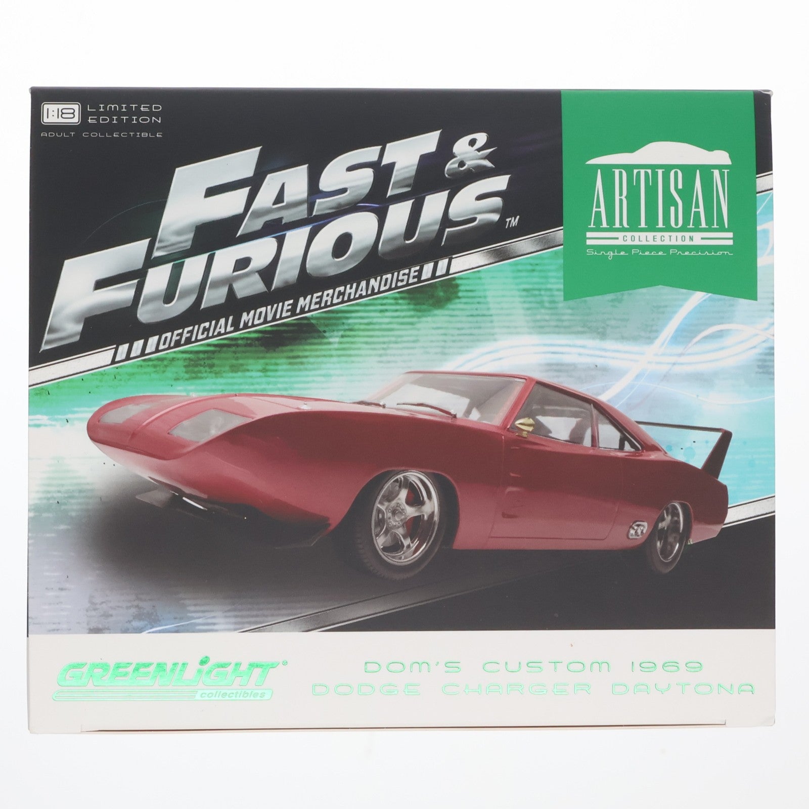 【中古即納】[MDL] Artisan Collection Series 1/18 1969 Dodge Charger Daytona Custom(レッド) ワイルド・スピード EURO MISSION 完成品 ミニカー(19003) GREENLIGHT(グリーンライト)(20140131)