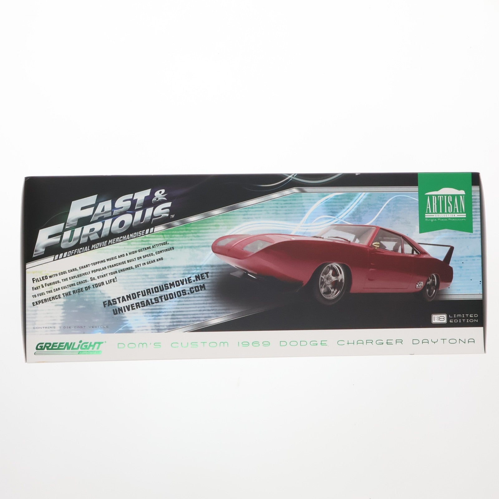 【中古即納】[MDL] Artisan Collection Series 1/18 1969 Dodge Charger Daytona Custom(レッド) ワイルド・スピード EURO MISSION 完成品 ミニカー(19003) GREENLIGHT(グリーンライト)(20140131)