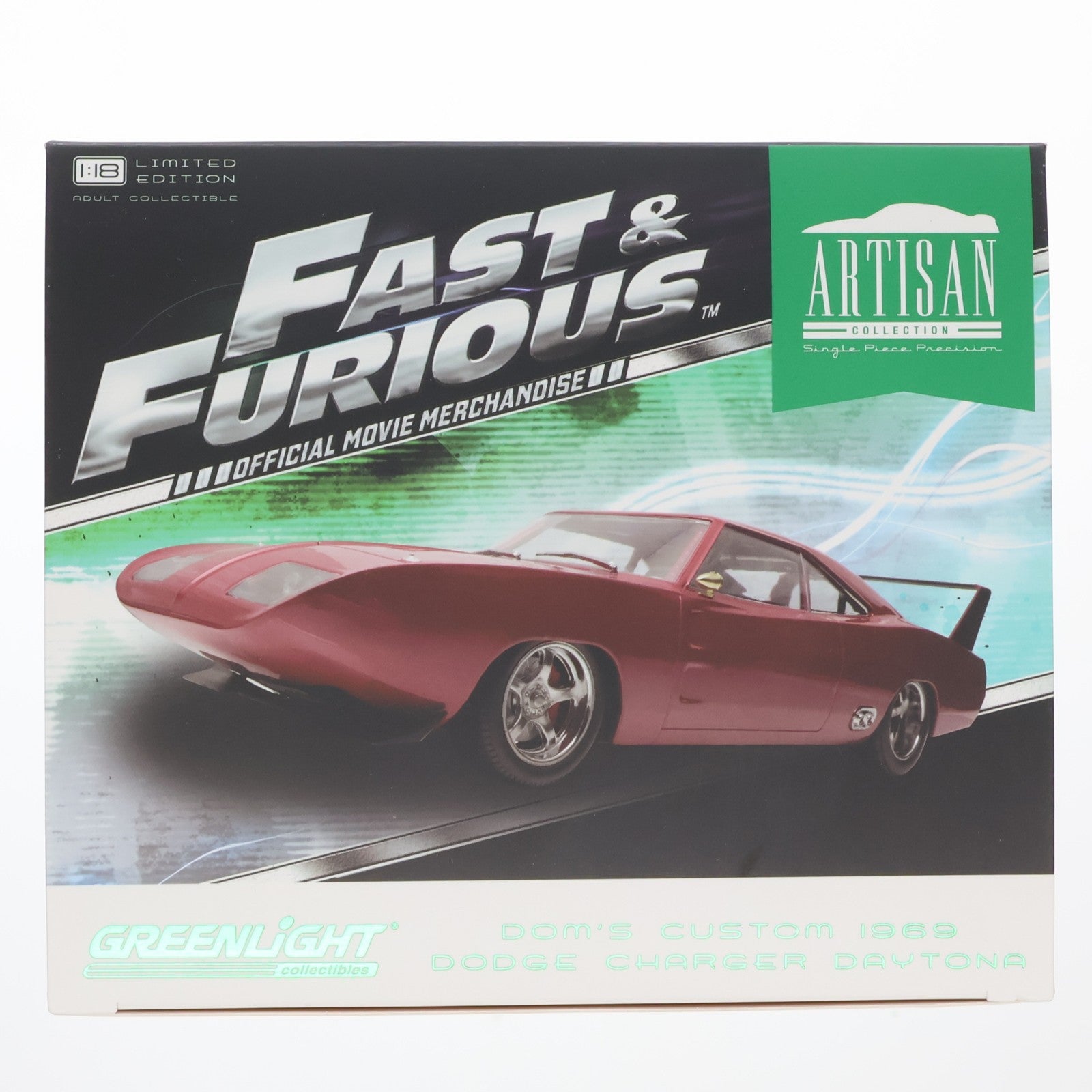 【中古即納】[MDL] Artisan Collection Series 1/18 1969 Dodge Charger Daytona Custom(レッド) ワイルド・スピード EURO MISSION 完成品 ミニカー(19003) GREENLIGHT(グリーンライト)(20140131)